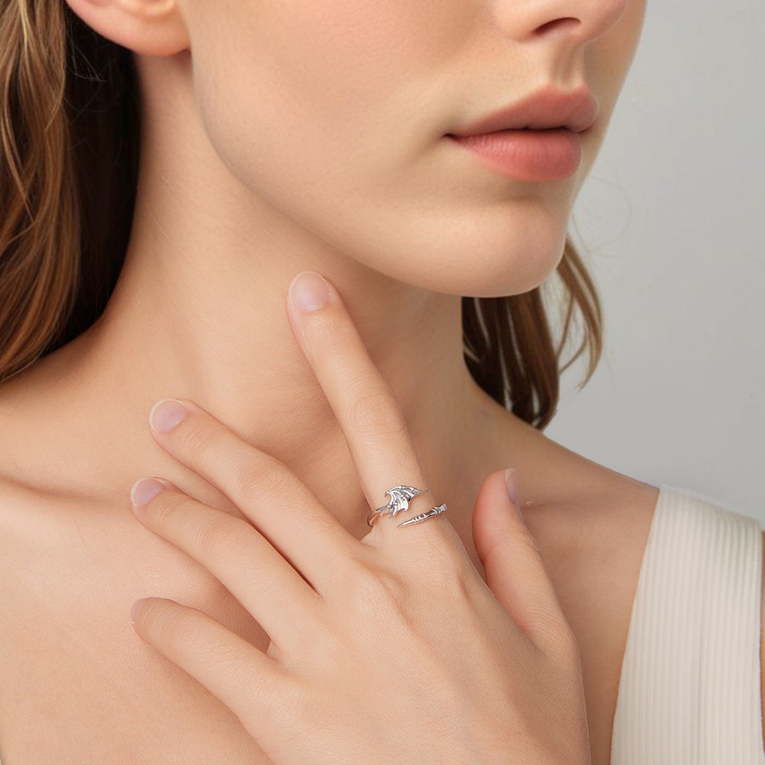 925 Sterling Silver Oxidized Silver 0.7cm Swing Rings for Women DestGlow