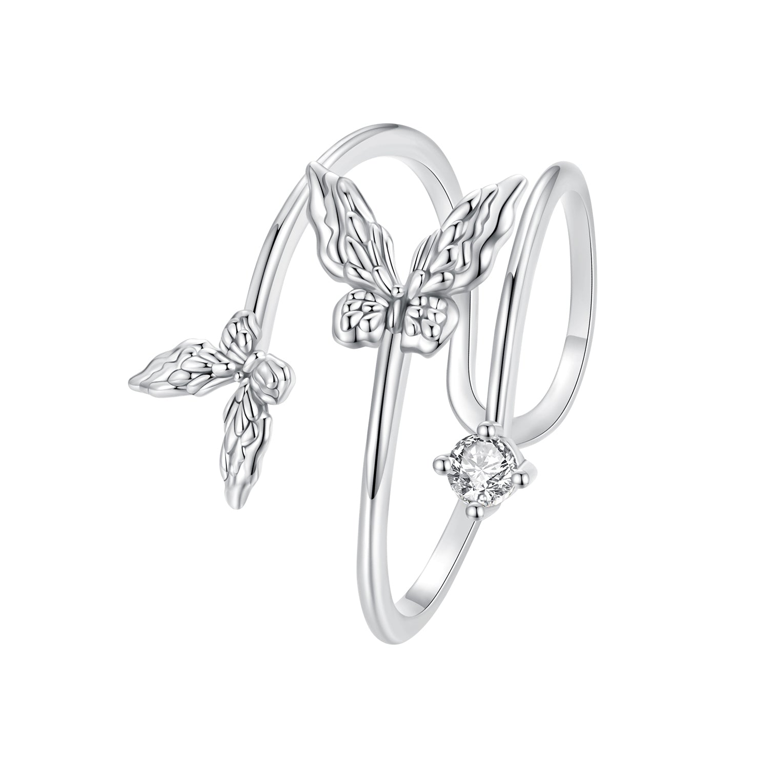 925 Sterling Silver Pavé Setting CZ Ring DestGlow