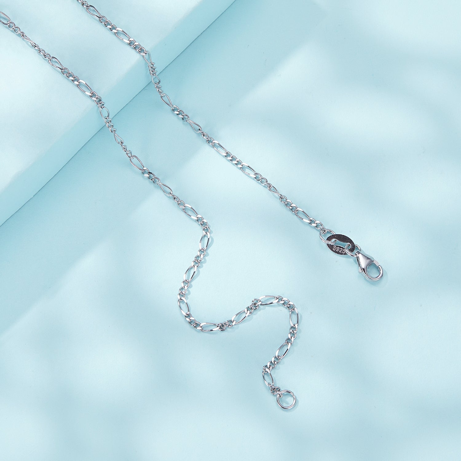 925 Sterling Silver Plated Platinum Necklace for Women DestGlow