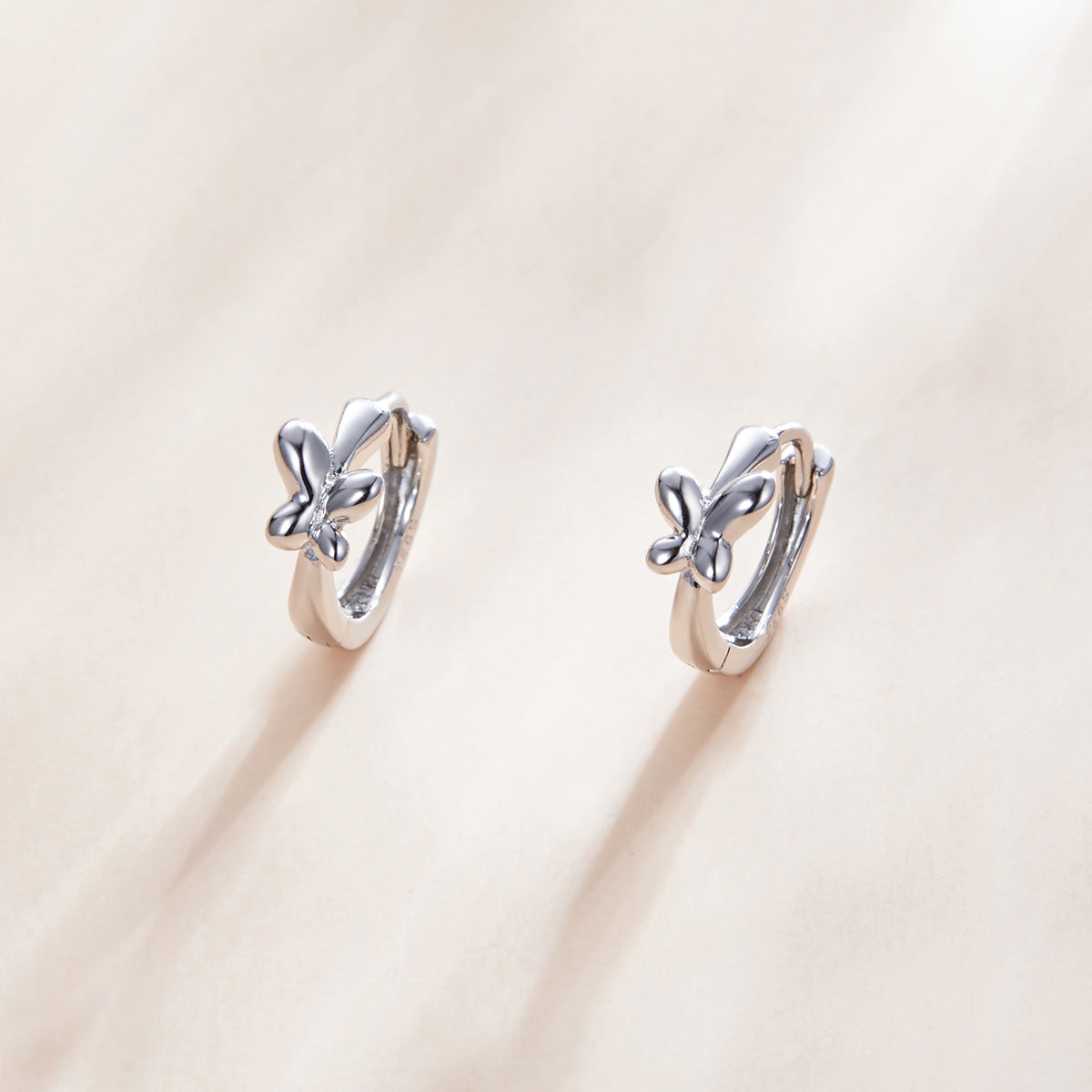 925 Sterling Silver Plated Platinum Earrings for Women DestGlow