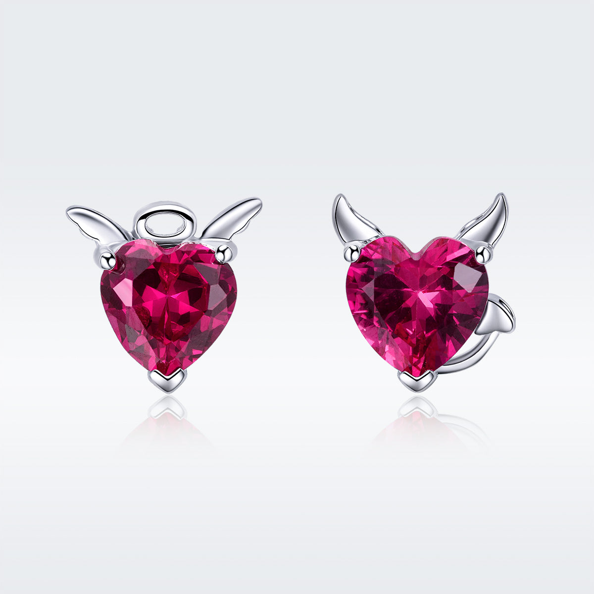 925 Sterling Silver Earrings with Pavé Setting CZ, 1*0.9cm for Women DestGlow