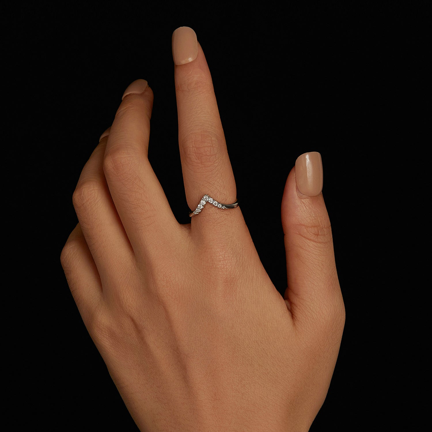 S925 Sterling Silver Moissanite 1.7mm Ring for Women - Size 6 DestGlow