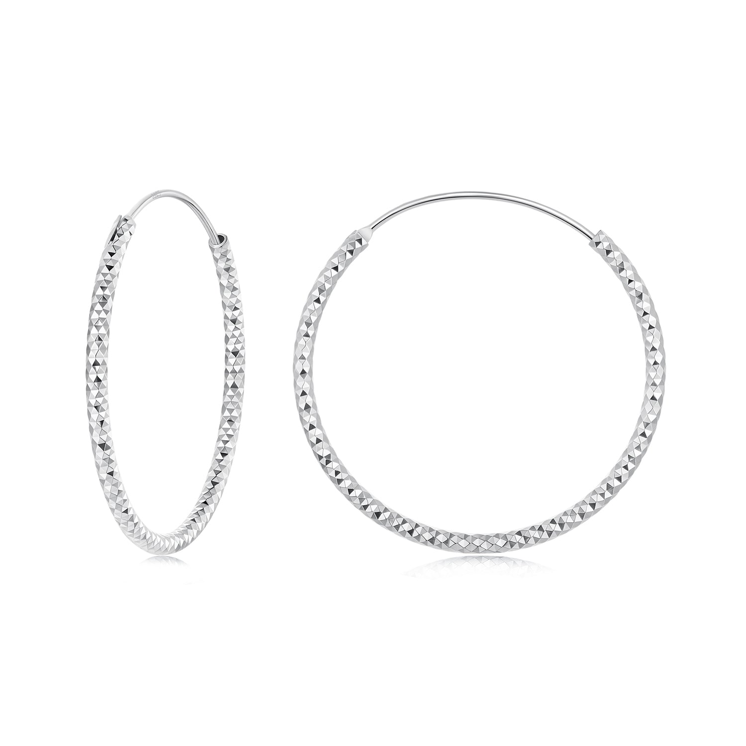 925 Sterling Silver Plated White Gold Earrings for Women DestGlow