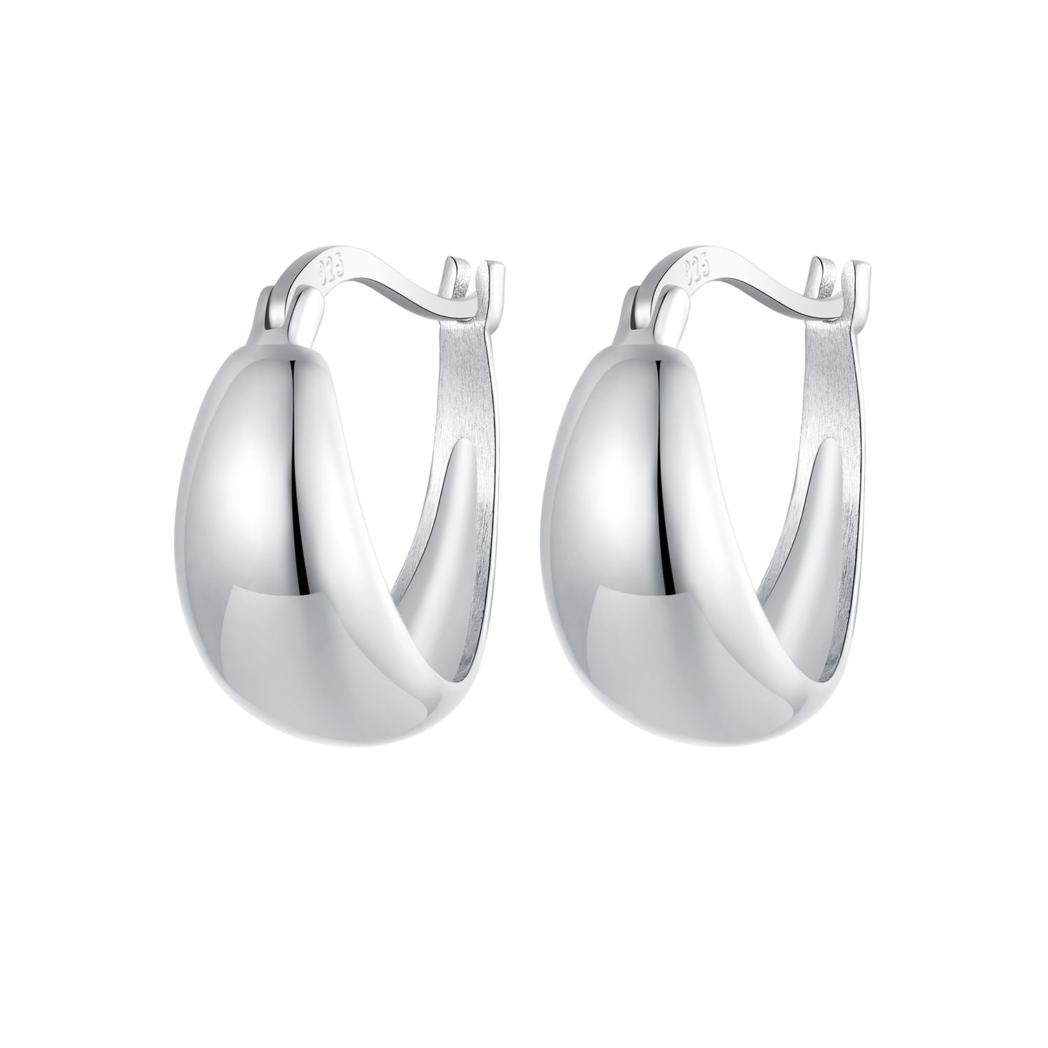925 Sterling Silver White Gold Plated Earrings for Women DestGlow
