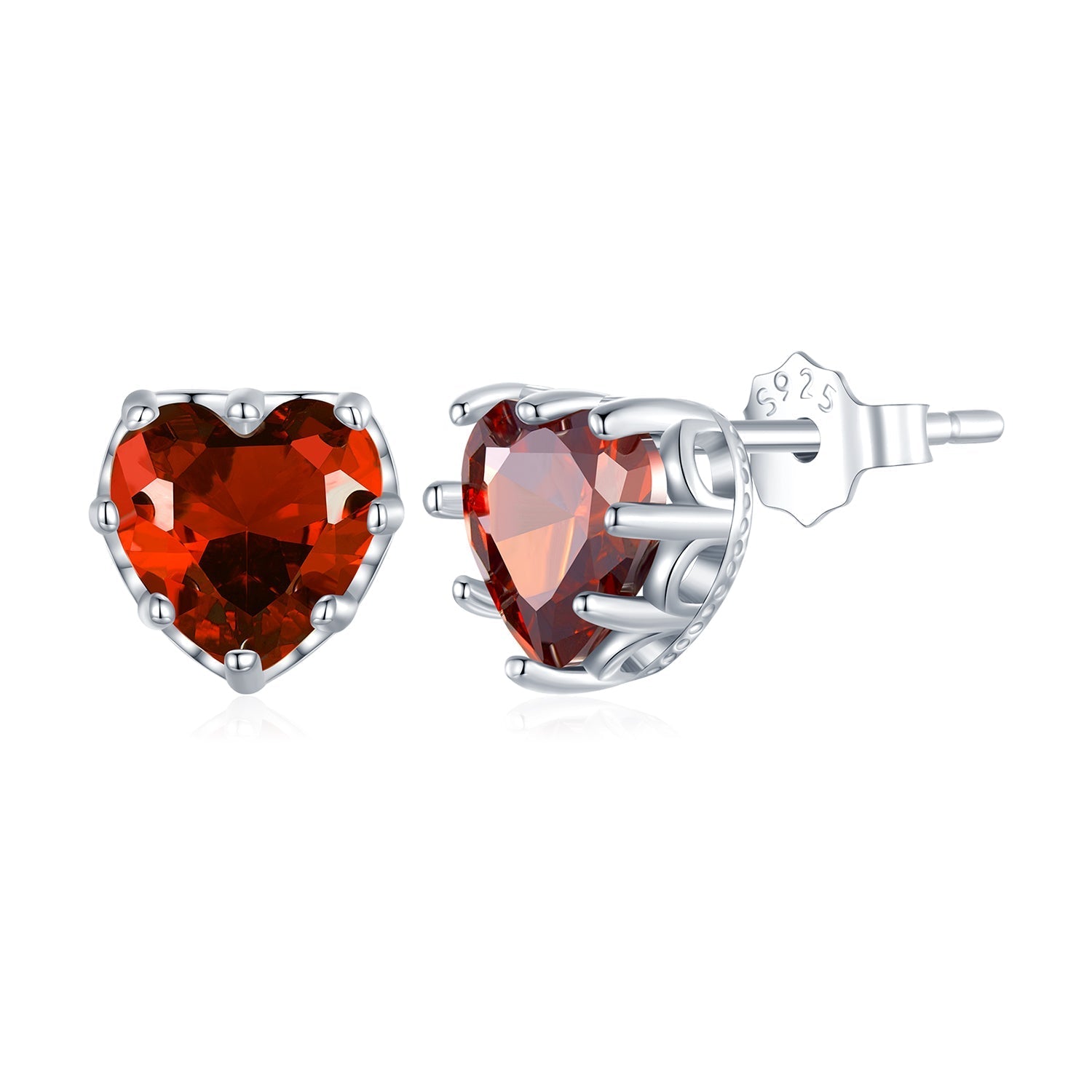 925 Sterling Silver Earrings with Pavé Setting CZ for Women DestGlow