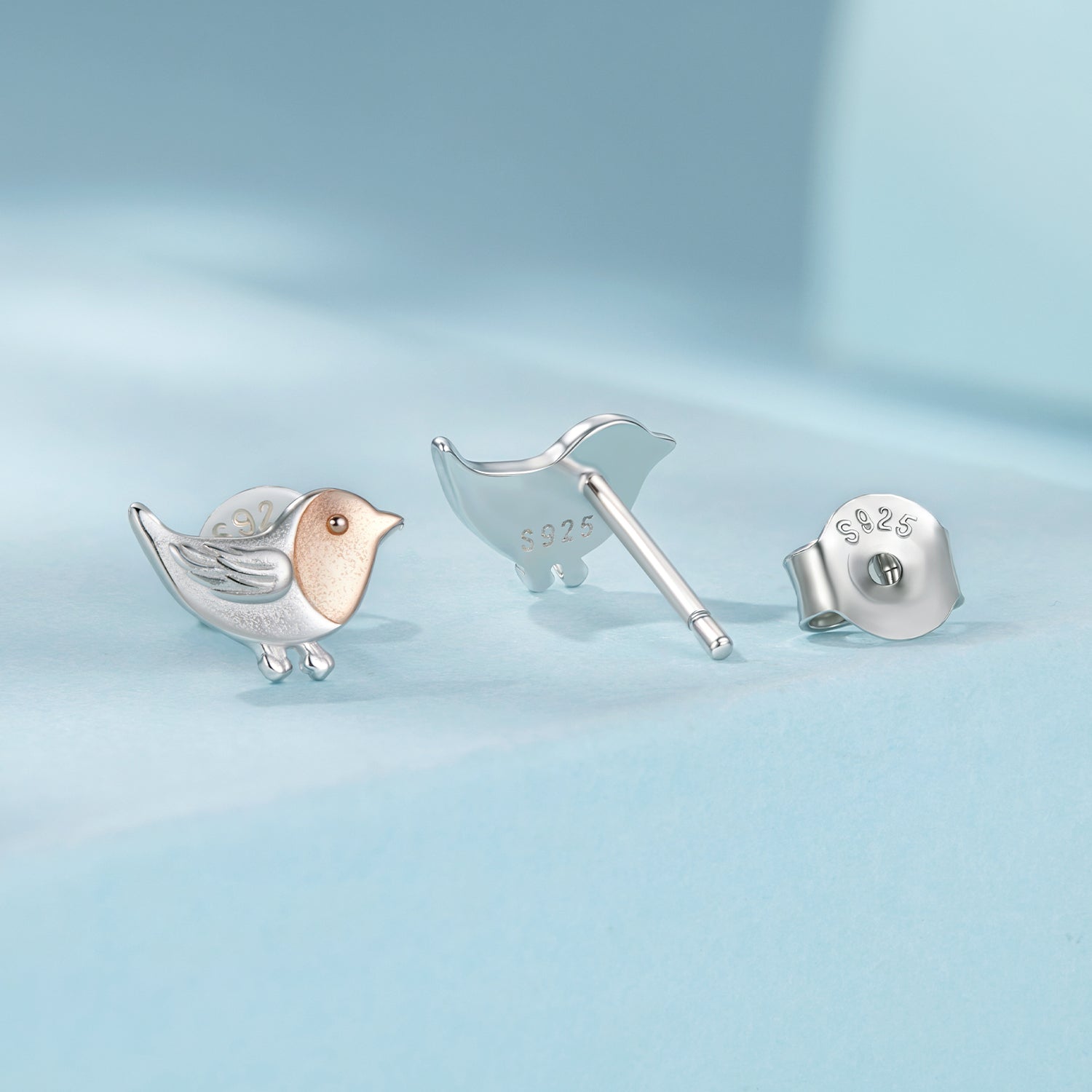 925 Sterling Silver Earrings for Women - 0.6*0.8cm DestGlow