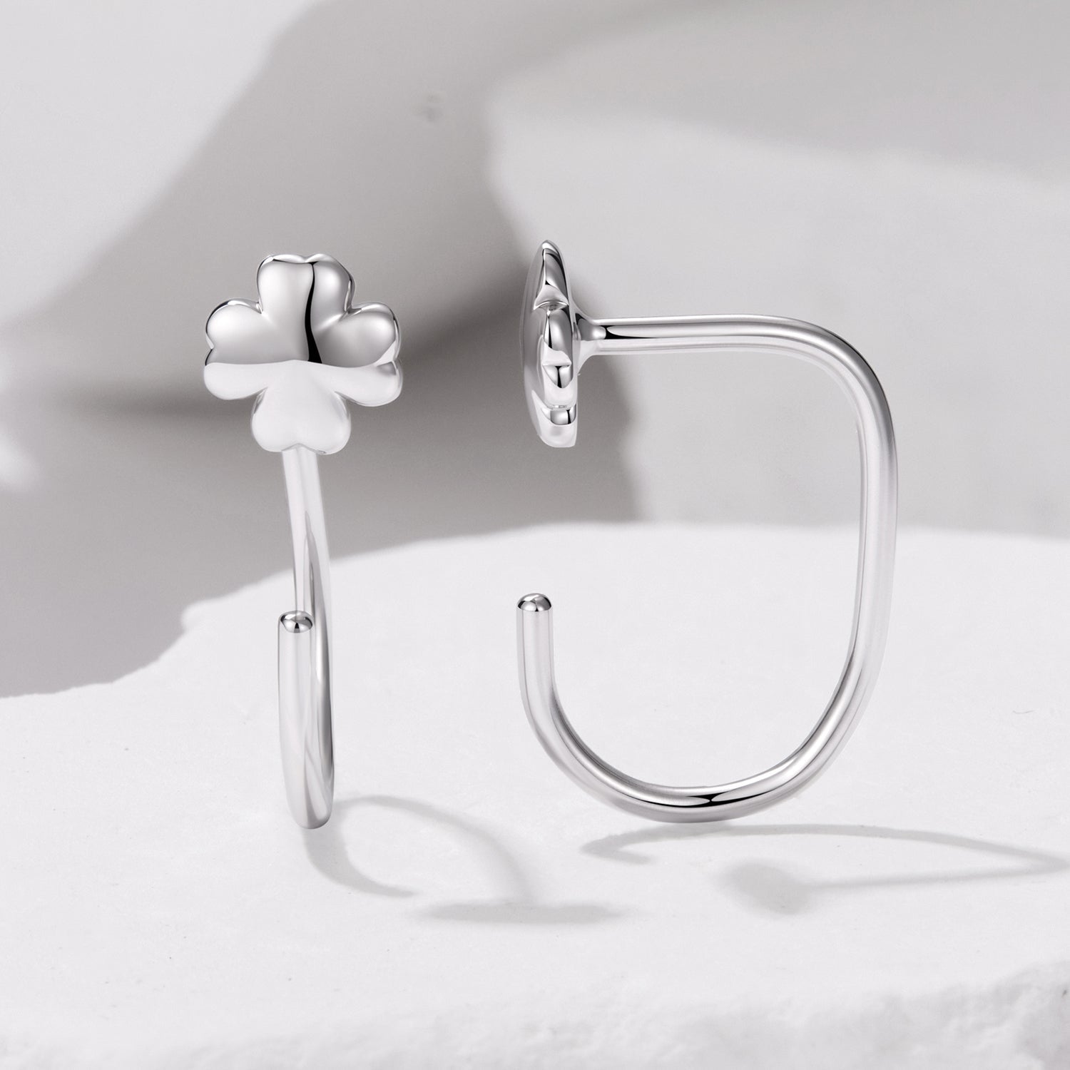 S925 Silver Brass and White Gold Plated 1.4cm Earrings for Women DestGlow