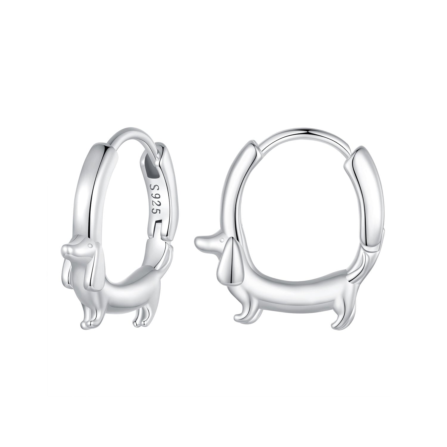 925 Sterling Silver Earrings 14*3mm with 11mm Inner Diameter for Women DestGlow