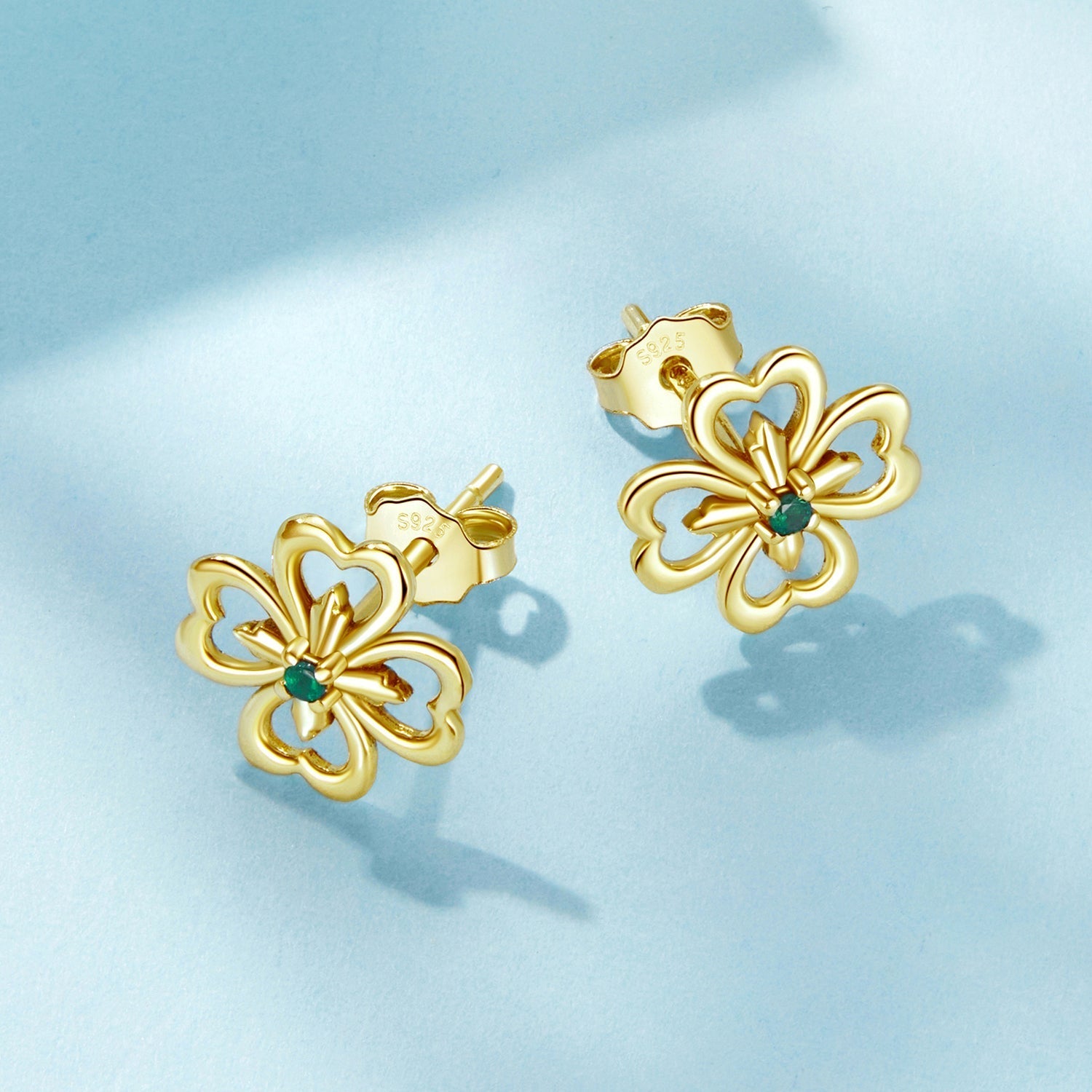 925 Sterling Silver Earrings with Pavé Setting CZ, 0.9cm, Oxidized Silver for Women DestGlow