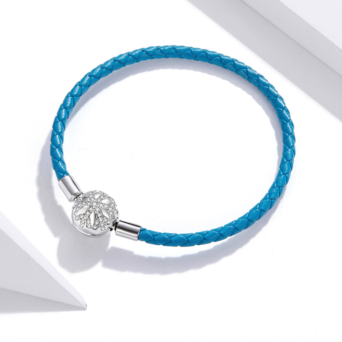 925 Sterling Silver Plated Bracelet with Pavé Setting CZ, Size 19.0 for Women DestGlow