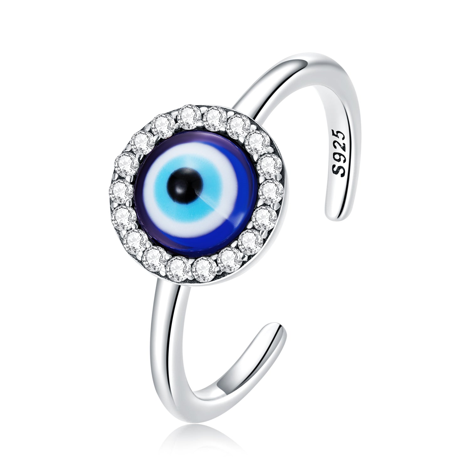 925 Sterling Silver Oxidized CZ Pavé Setting Ring DestGlow