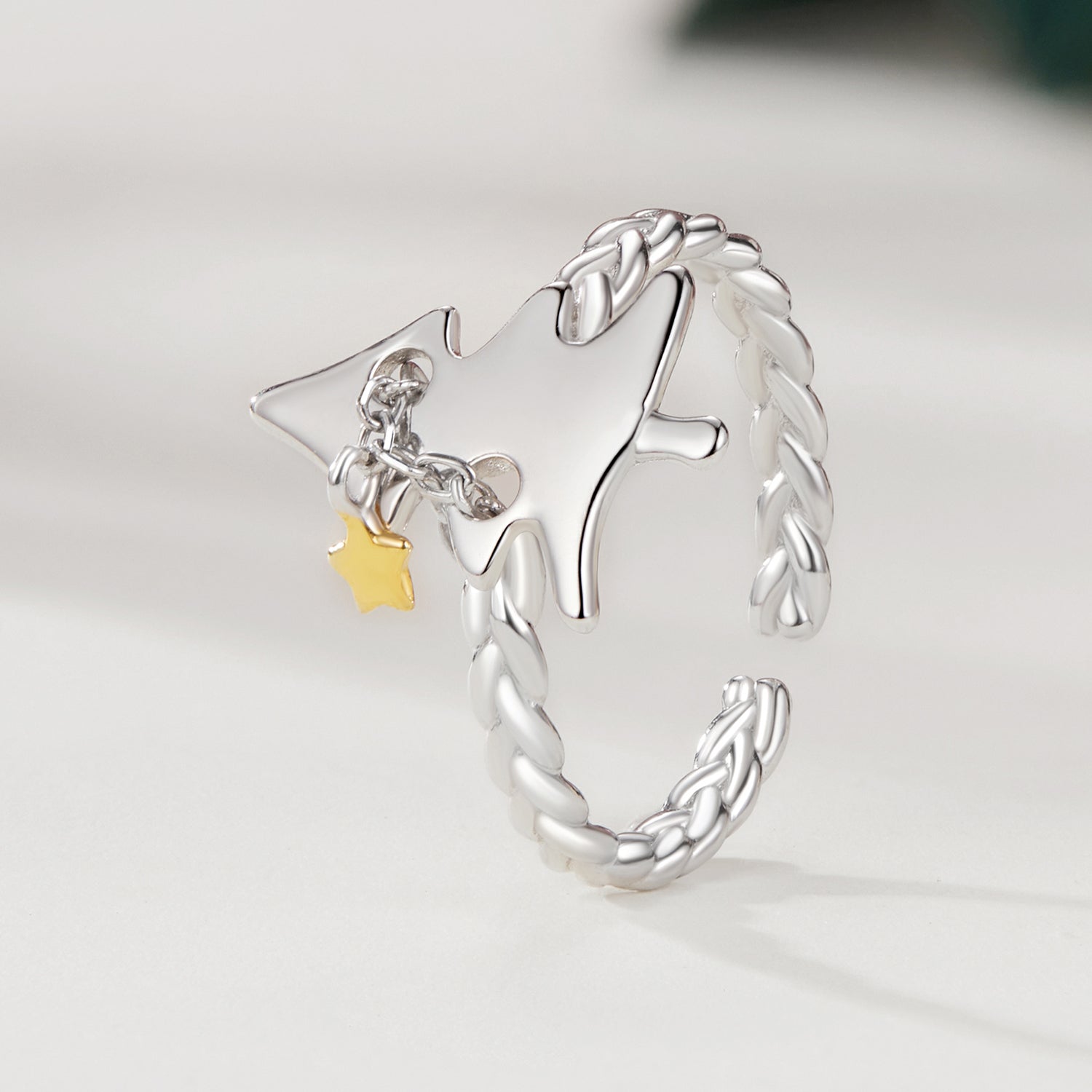 925 Sterling Silver Gold Plated Rings for Women DestGlow
