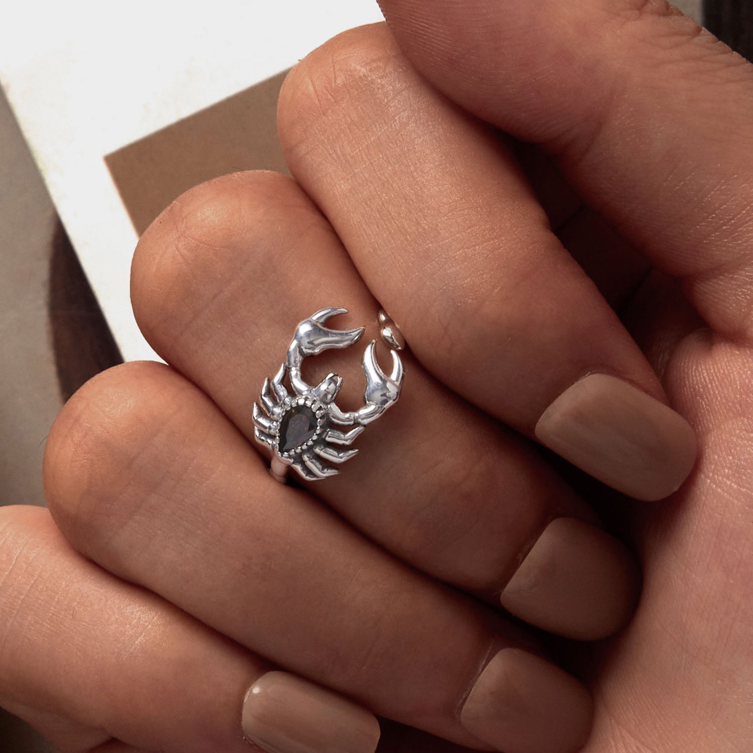 925 Sterling Silver Pavé CZ Oxidized Silver Ring 1.9mm Style E DestGlow