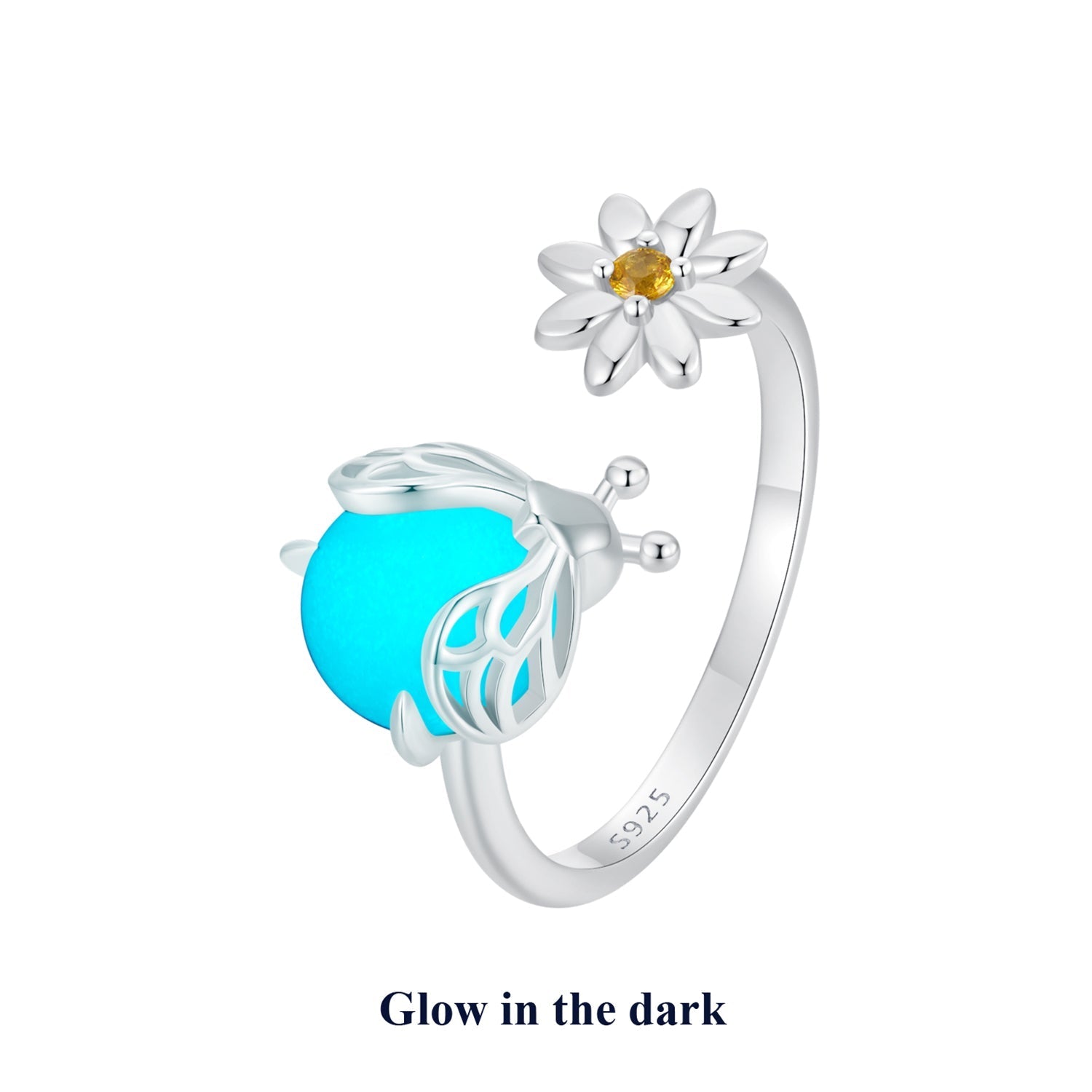 925 Sterling Silver Width 1.8mm Pavé Setting CZ Luminous Stone Ring DestGlow