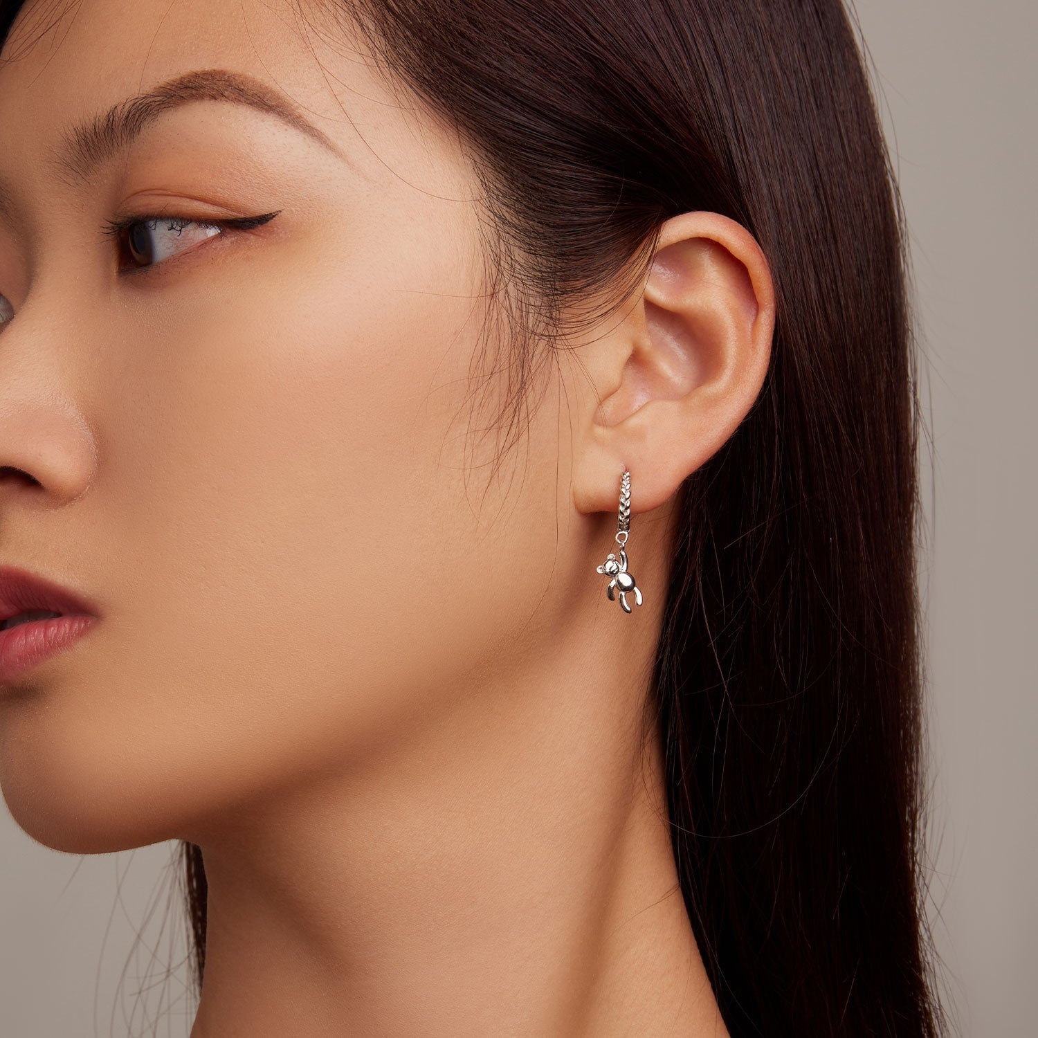 925 Sterling Silver Plated Platinum Earrings DestGlow