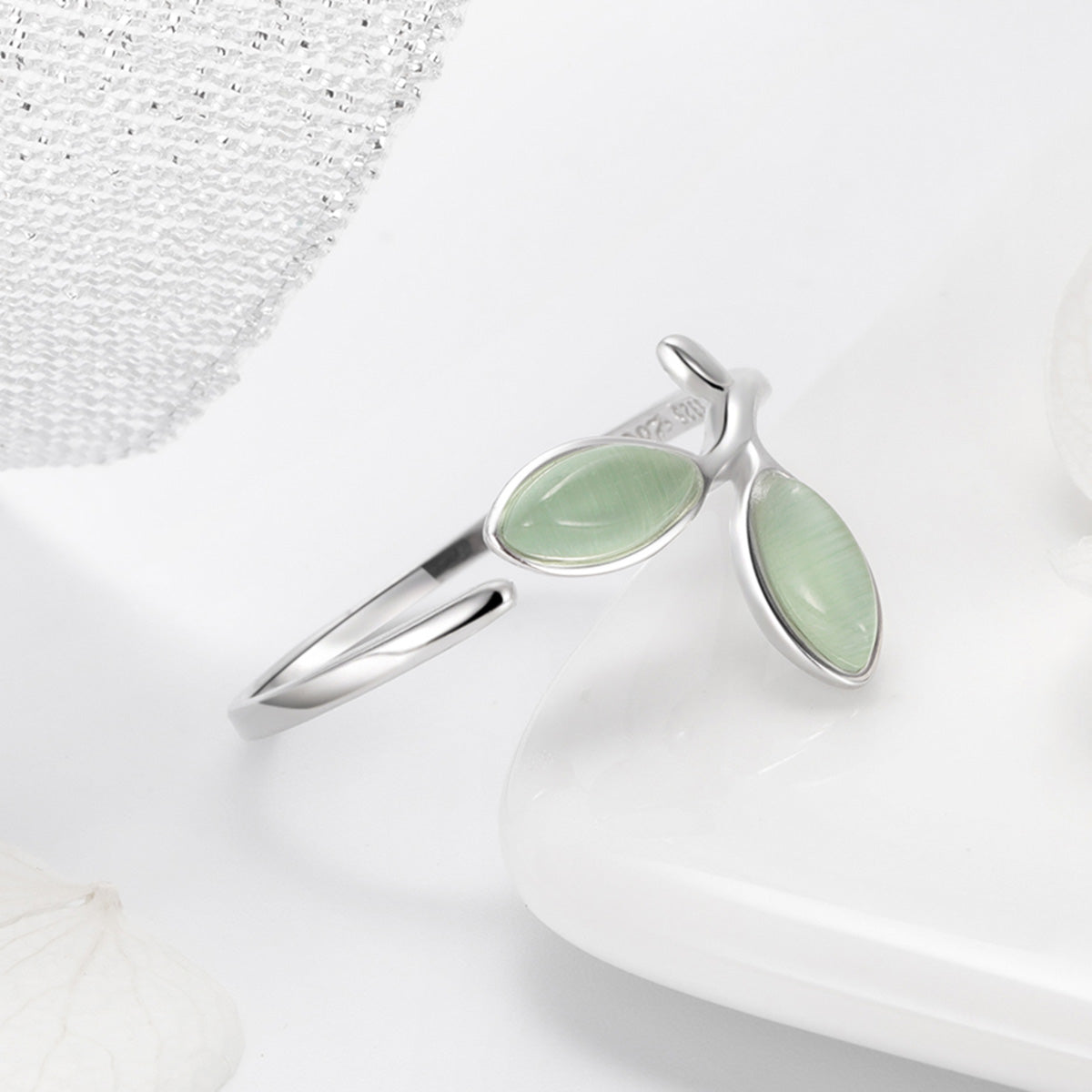 925 Sterling Silver Ring for Women - 0.1cm Width, 1.3cm Height DestGlow