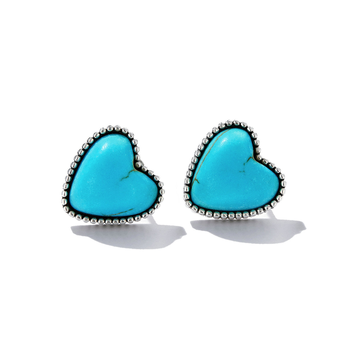 925 Sterling Silver Oxidized Turquoise Earrings for Women DestGlow