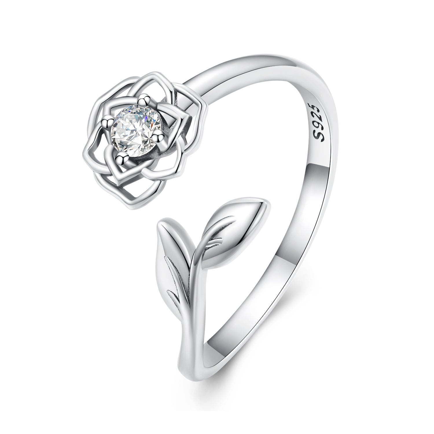 S925 Sterling Silver Pavé Setting CZ Ring for Women DestGlow