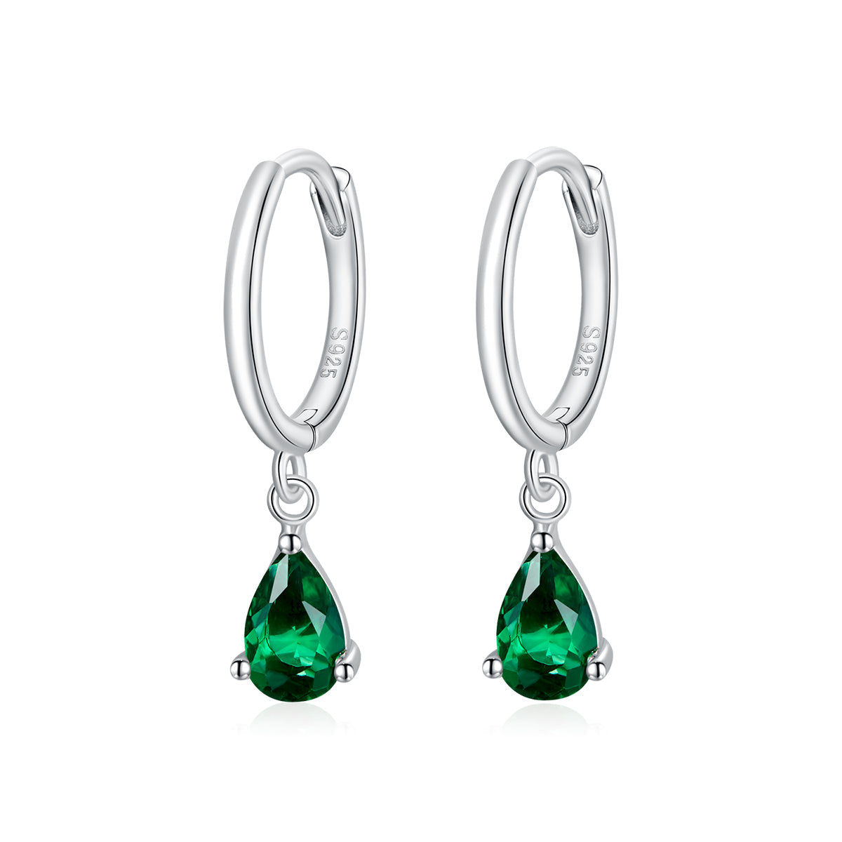 925 Sterling Silver Earrings with Pavé Setting CZ