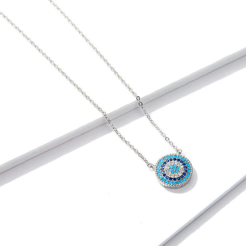 925 Sterling Silver Necklace 40+5cm Pendant 1.2*1.2cm for Women DestGlow