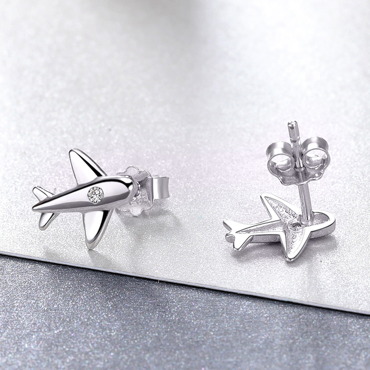 925 Sterling Silver Earrings with Pavé Setting CZ for Women DestGlow