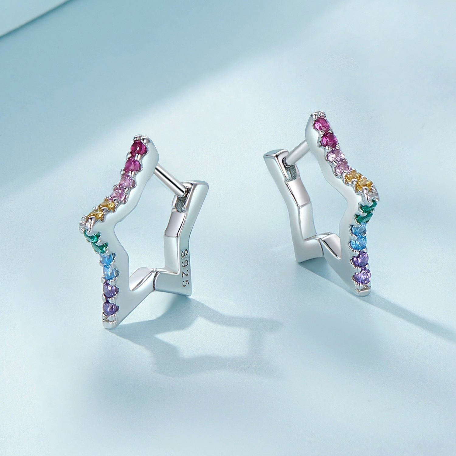 925 Sterling Silver Earrings with Pavé Setting CZ for Women DestGlow