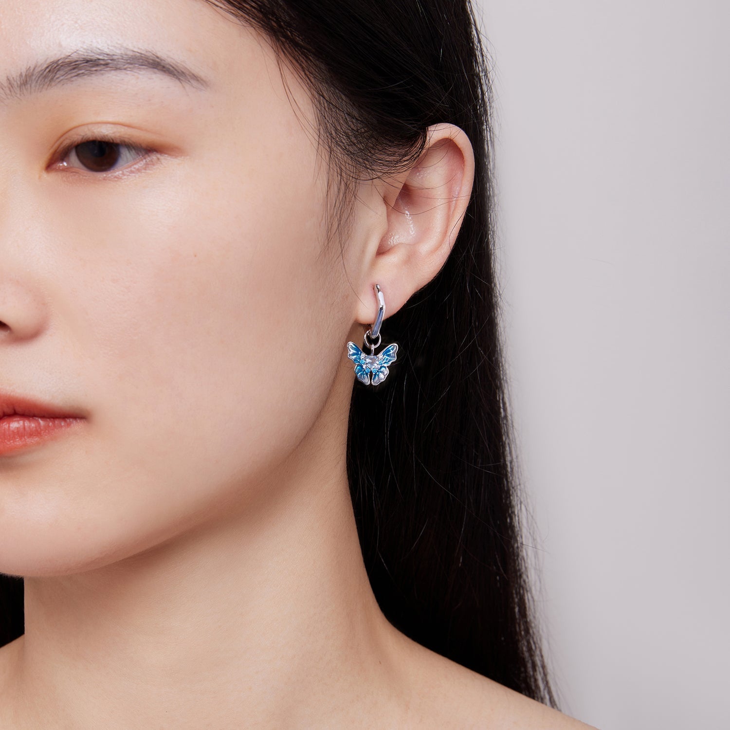 925 Sterling Silver Enamel Pavé Setting CZ Earrings for Women DestGlow