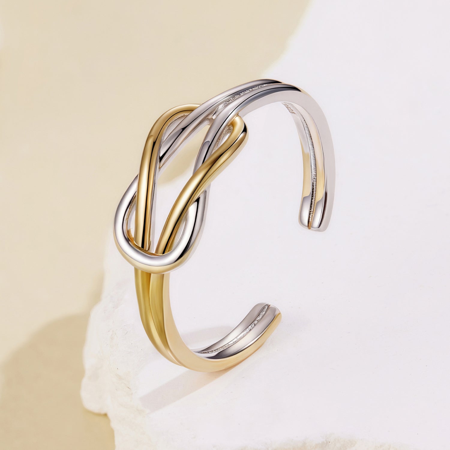 925 Sterling Silver Plated White Gold Ring for Women DestGlow
