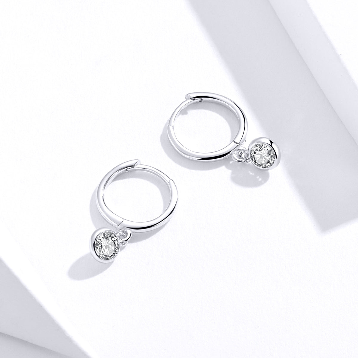 925 Sterling Silver Gold Plated Pavé Setting CZ Earrings for Women DestGlow