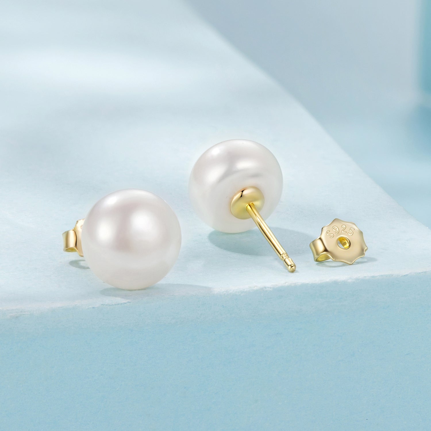 925 Sterling Silver Freshwater Pearl Earrings for Women DestGlow