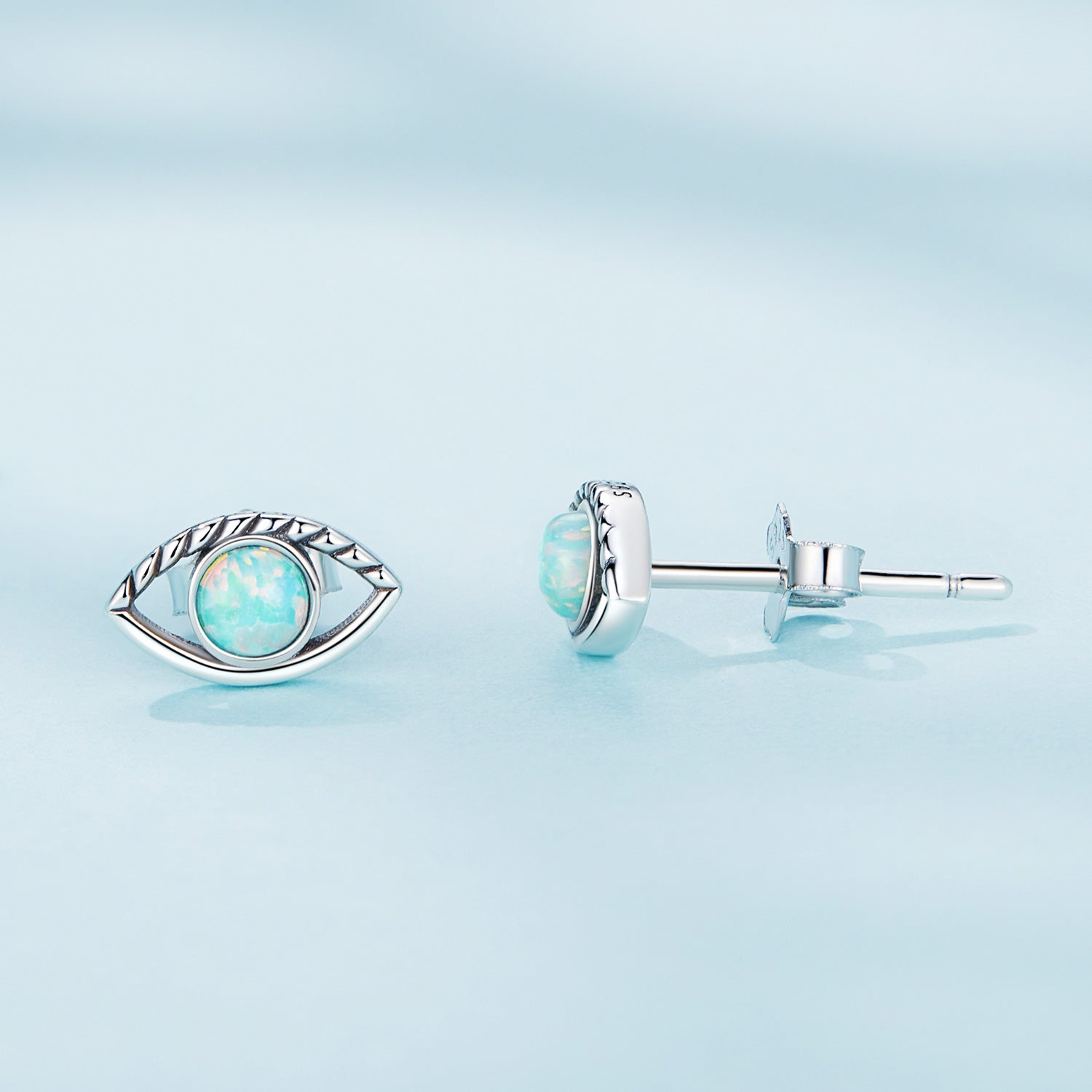925 Sterling Silver Translucent Opal Earrings for Women DestGlow