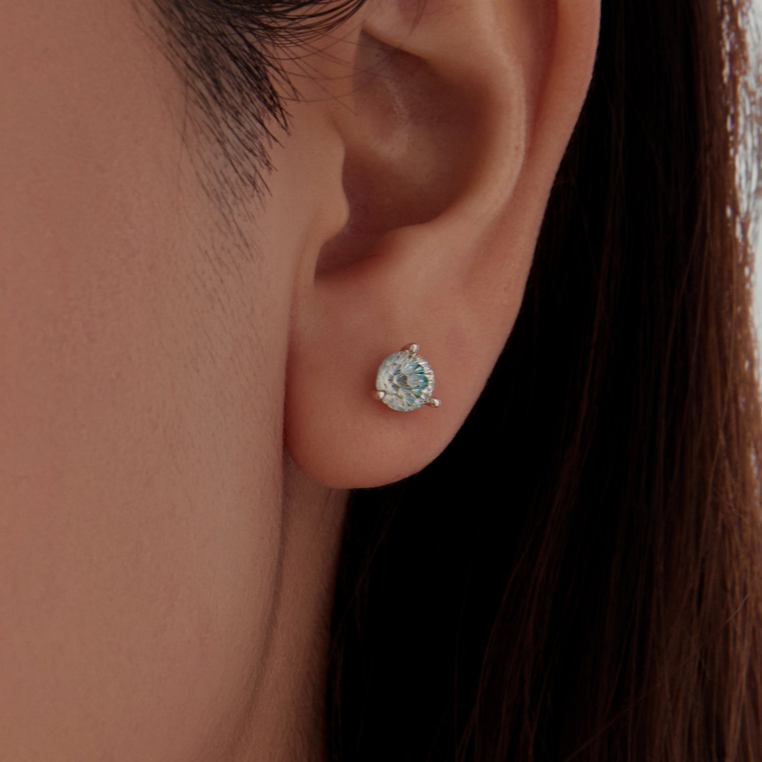 925 Sterling Silver Oxidized CZ Earrings DestGlow