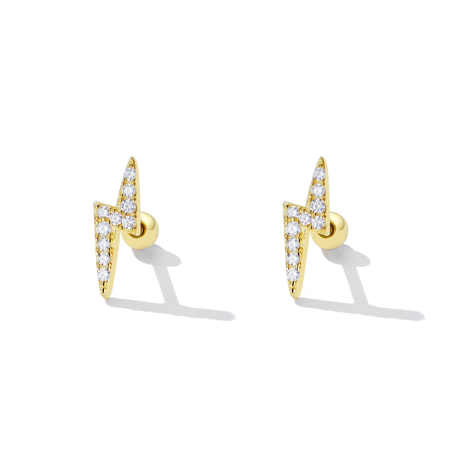 925 Sterling Silver Earrings with Pavé Setting CZ for Women DestGlow