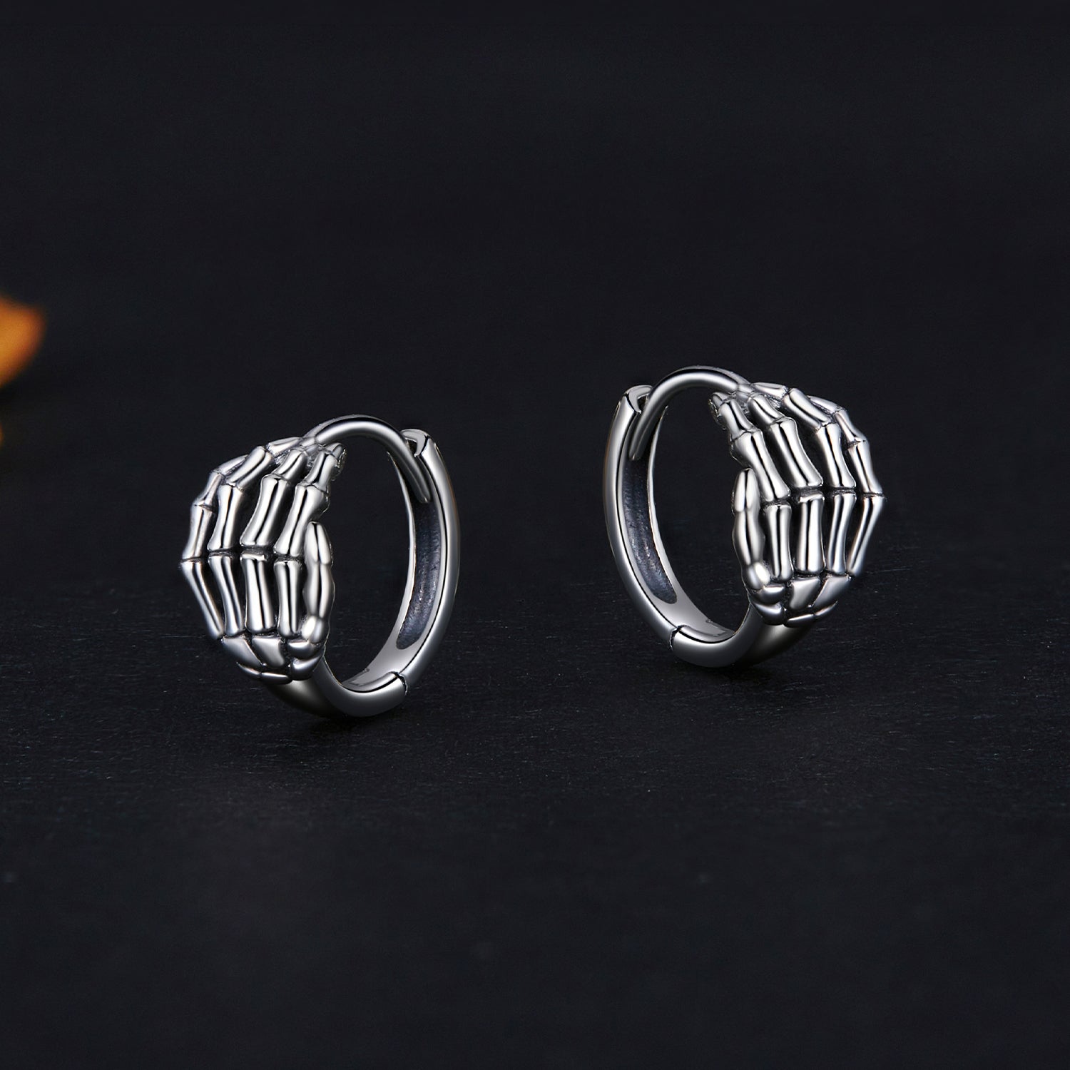925 Sterling Silver Oxidized Earrings 12x7mm for Women DestGlow