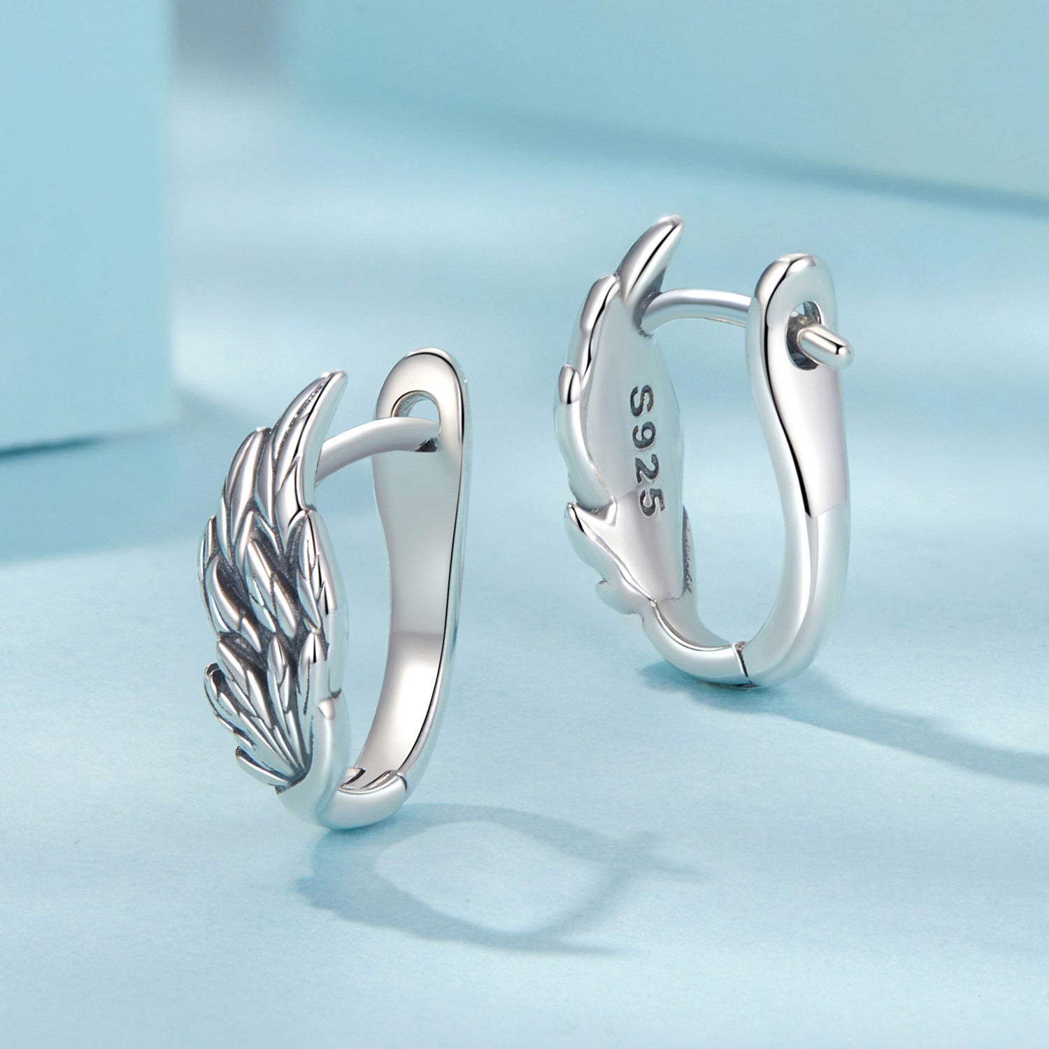 925 Sterling Silver Earrings with Oxidized Finish, 1.3x0.5cm for Women DestGlow