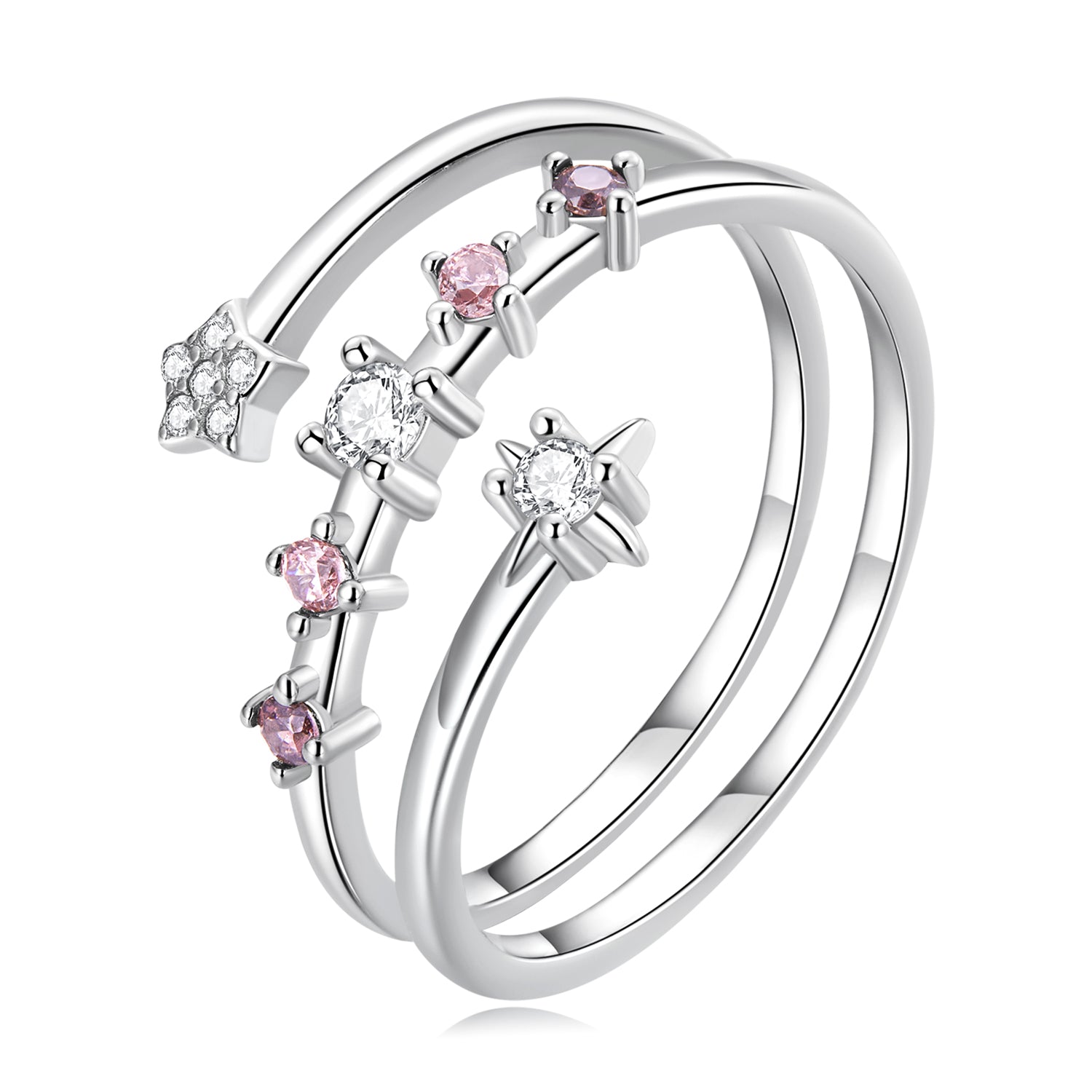 925 Sterling Silver CZ Pavé Ring by Bids.com