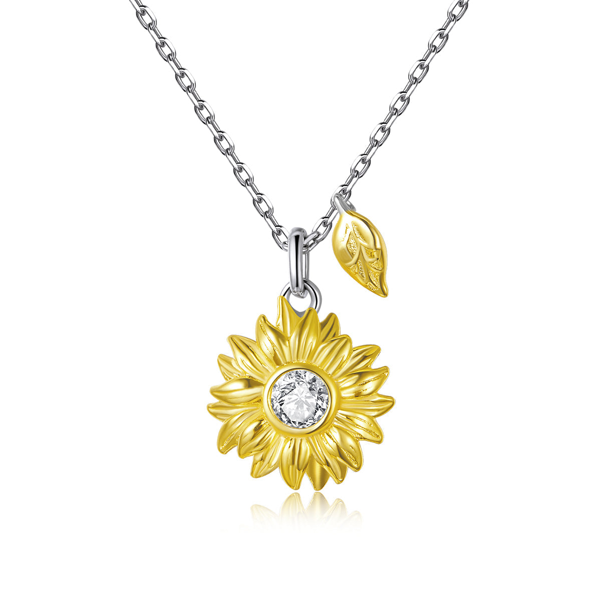 925 Sterling Silver Adjustable Necklace with Pavé Setting CZ for Women DestGlow
