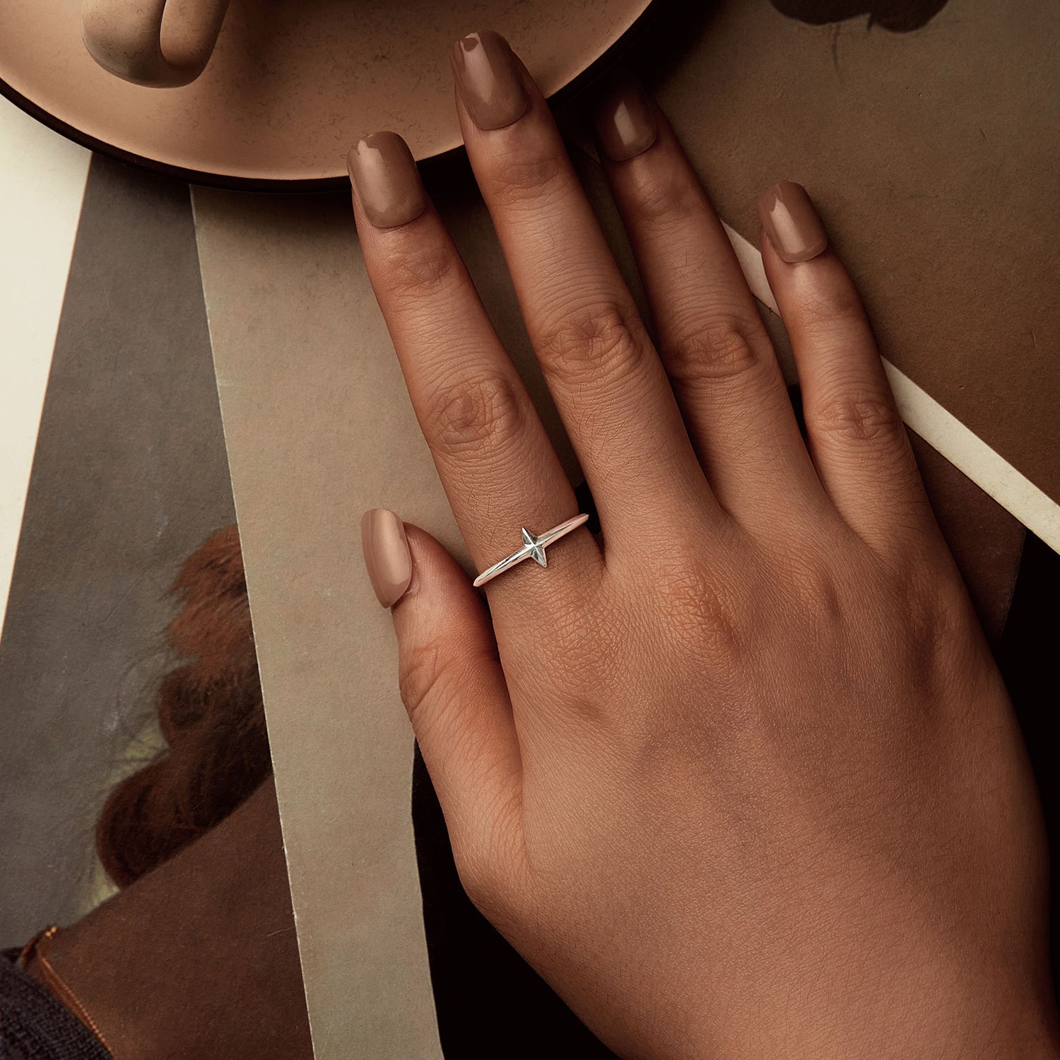 925 Sterling Silver Oxidized Silver 0.12cm Ring for Men DestGlow