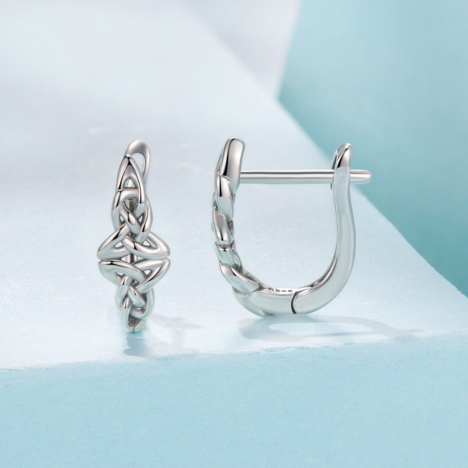 925 Sterling Silver Oxidized Silver Hoop Earrings 1.4*0.5cm for Women DestGlow