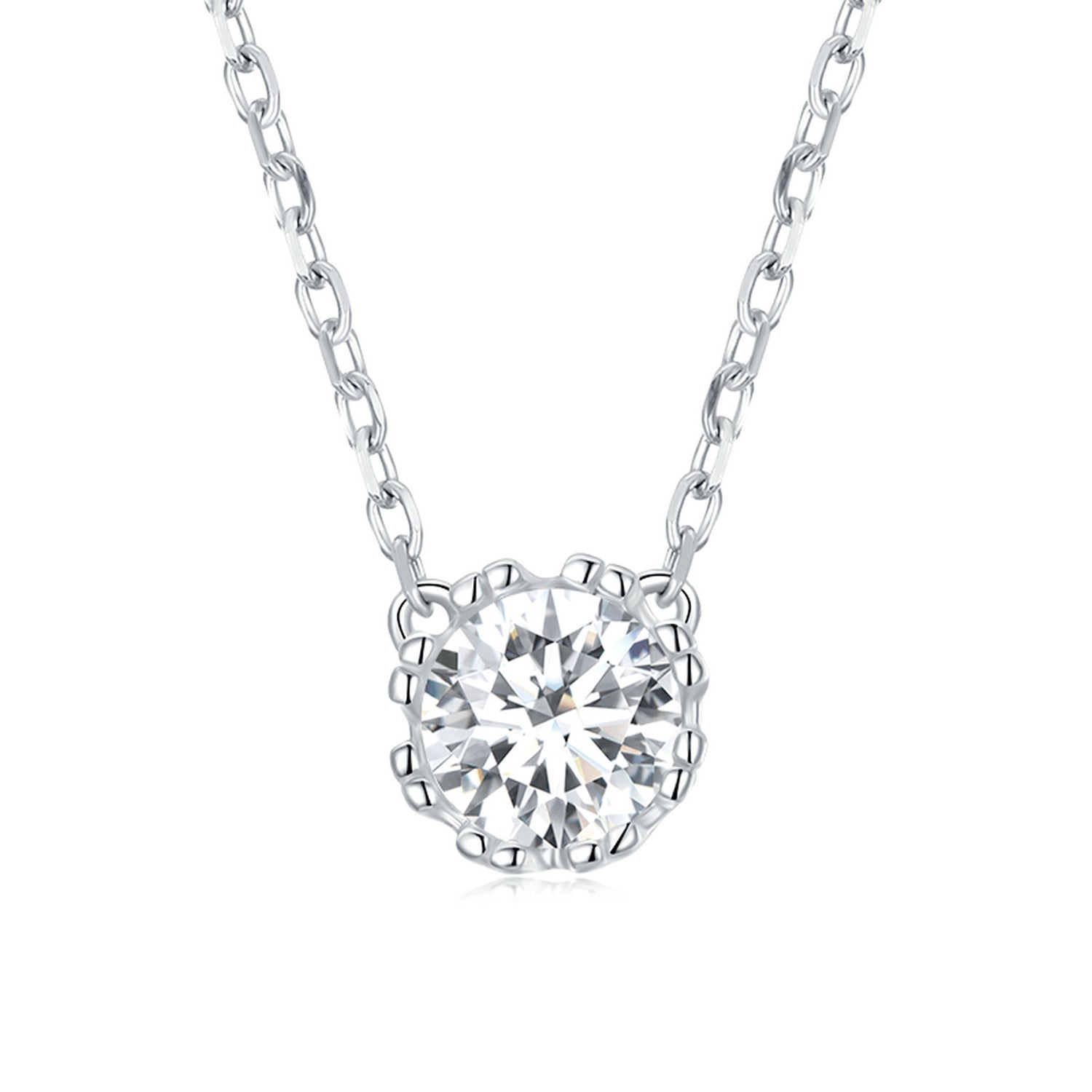 925 Sterling Silver Adjustable Necklace with CZ Pendants for Women DestGlow
