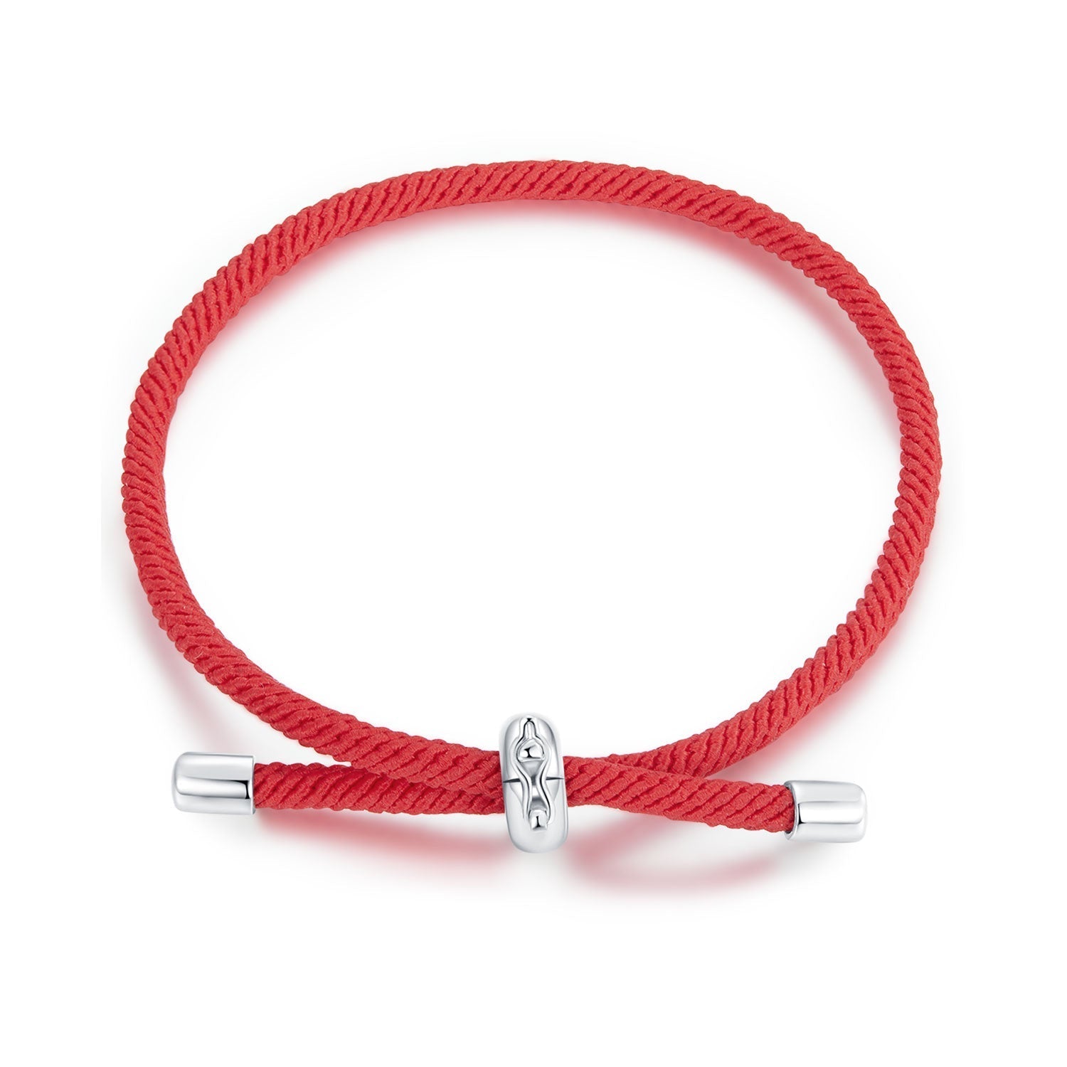 925 Sterling Silver and White Gold Plated Rope Bracelet for Men DestGlow