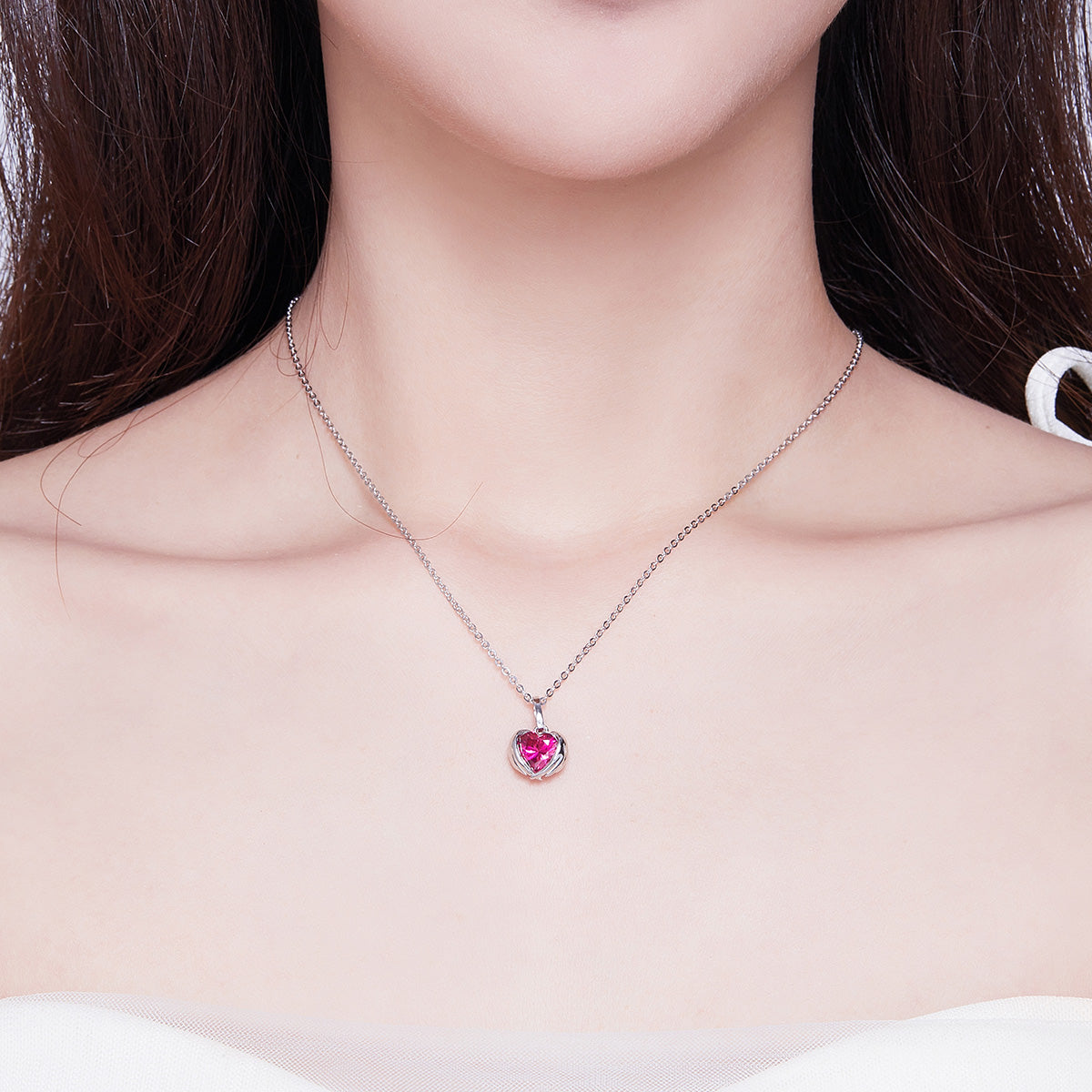 925 Sterling Silver Necklace 45cm for Women DestGlow