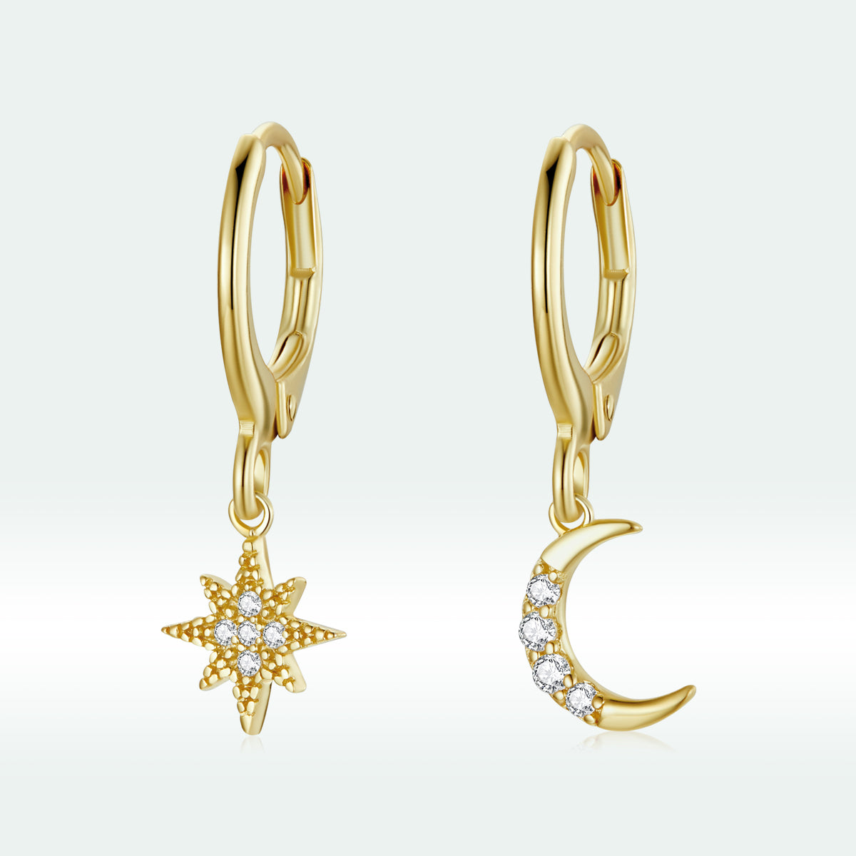 925 Sterling Silver Earrings with Pavé Setting CZ for Women DestGlow