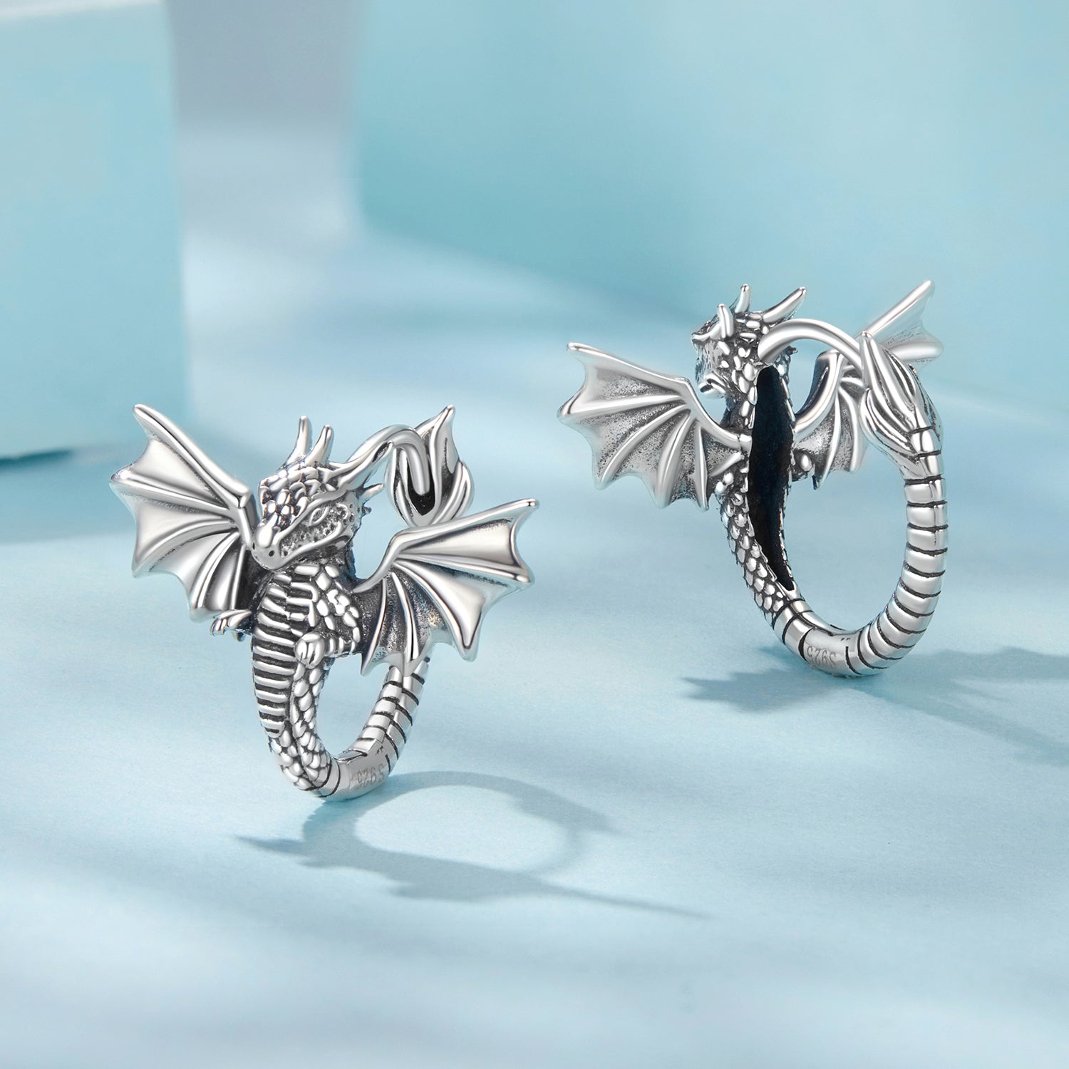 925 Sterling Silver Oxidized Silver Earrings for Women DestGlow