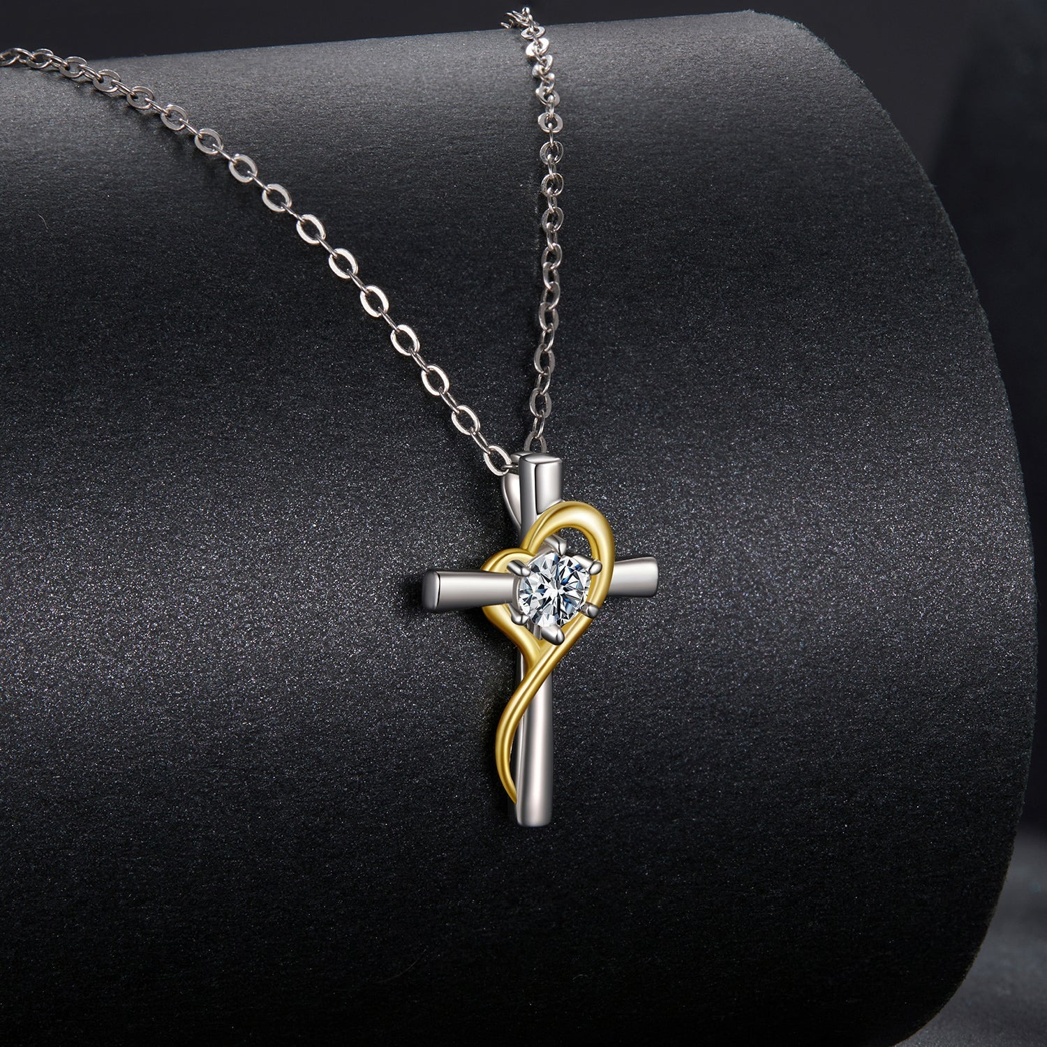 925 Sterling Silver 0.20 Carat Moissanite Necklace for Women DestGlow