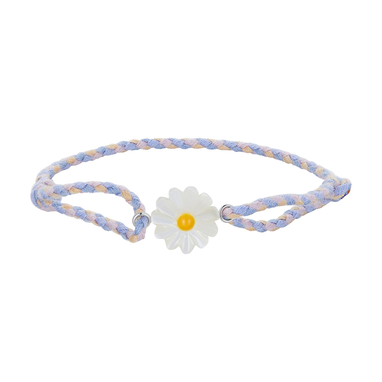 925 Sterling Silver Plated Platinum Deep Seashell Bracelet 24cm Adjustable for Women DestGlow