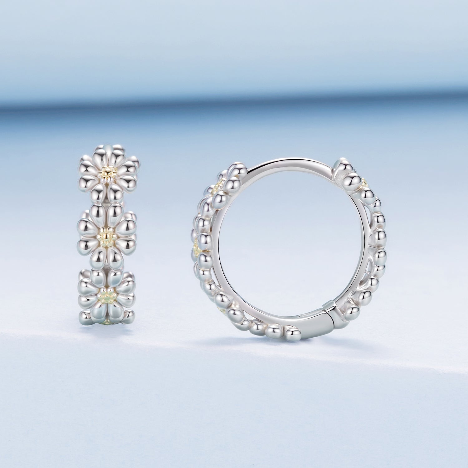 925 Sterling Silver Plated White Gold Earrings for Women DestGlow