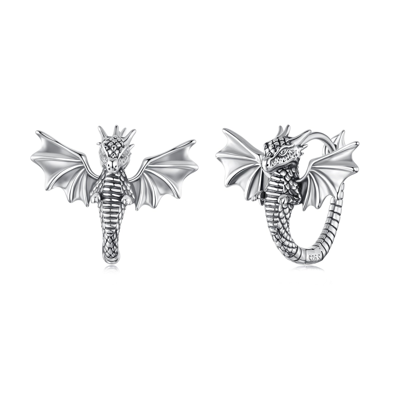 925 Sterling Silver Oxidized Silver Earrings for Women DestGlow