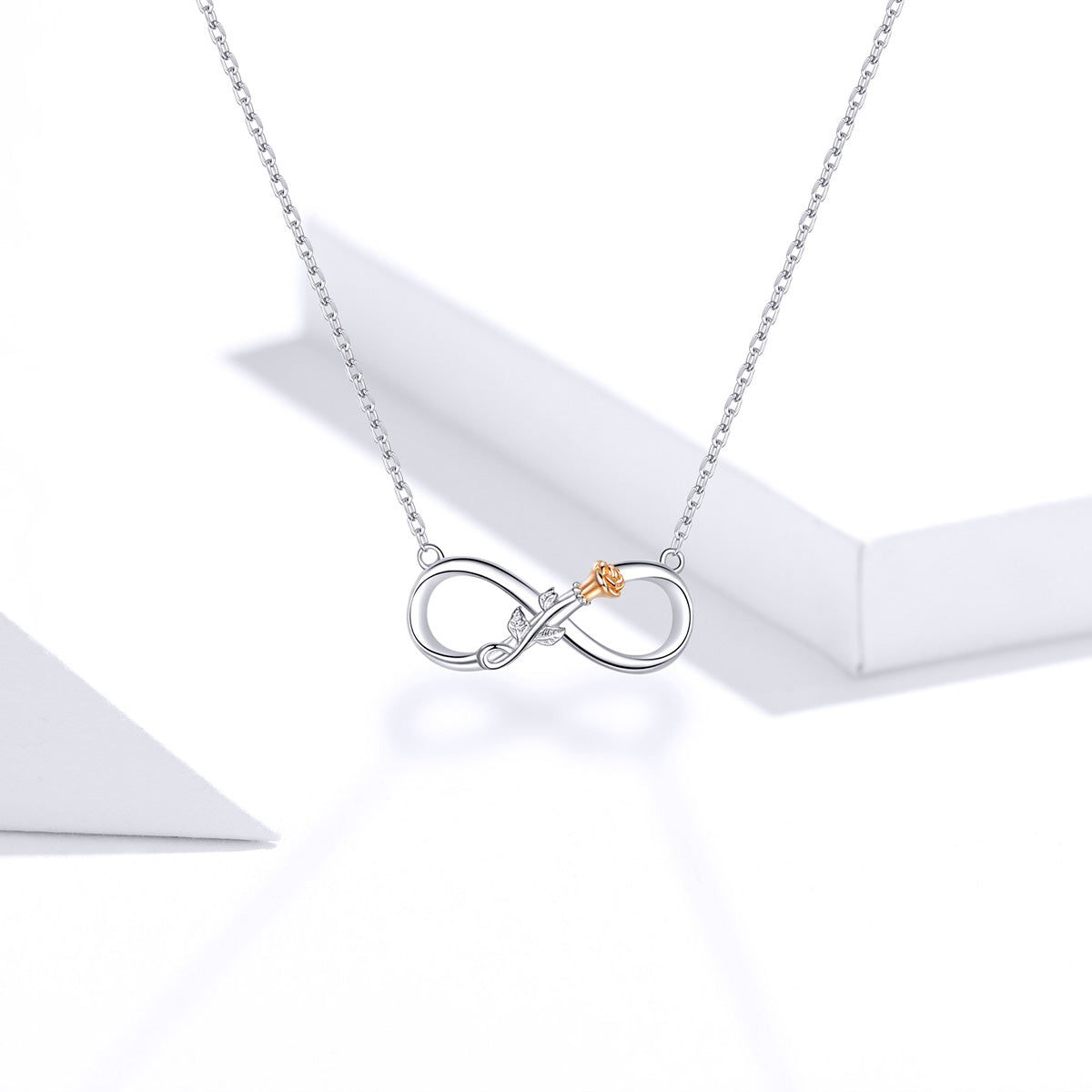 925 Sterling Silver Necklace 40-45cm for Women DestGlow