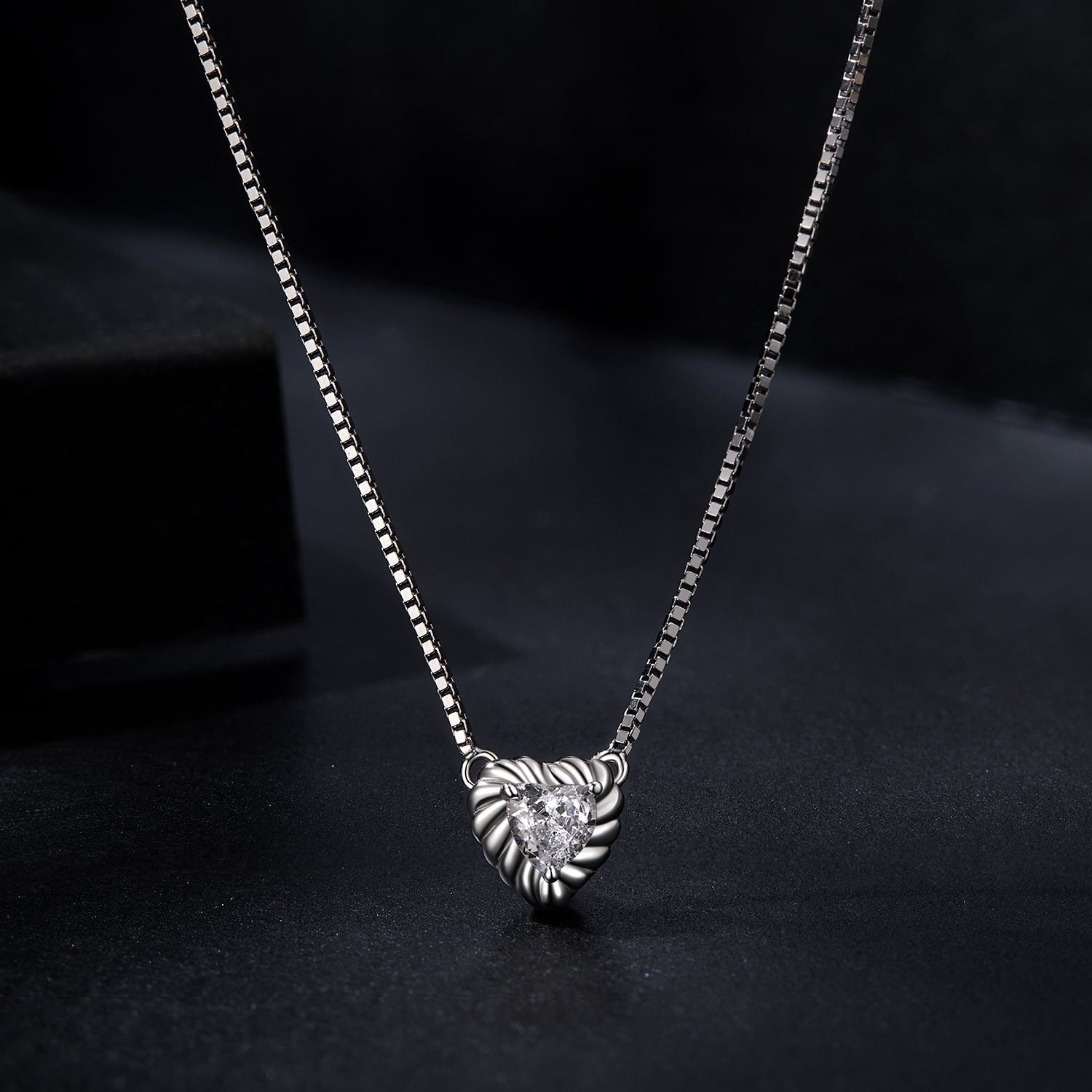925 Sterling Silver 4mm 0.245ct Moissanite Necklace for Women DestGlow